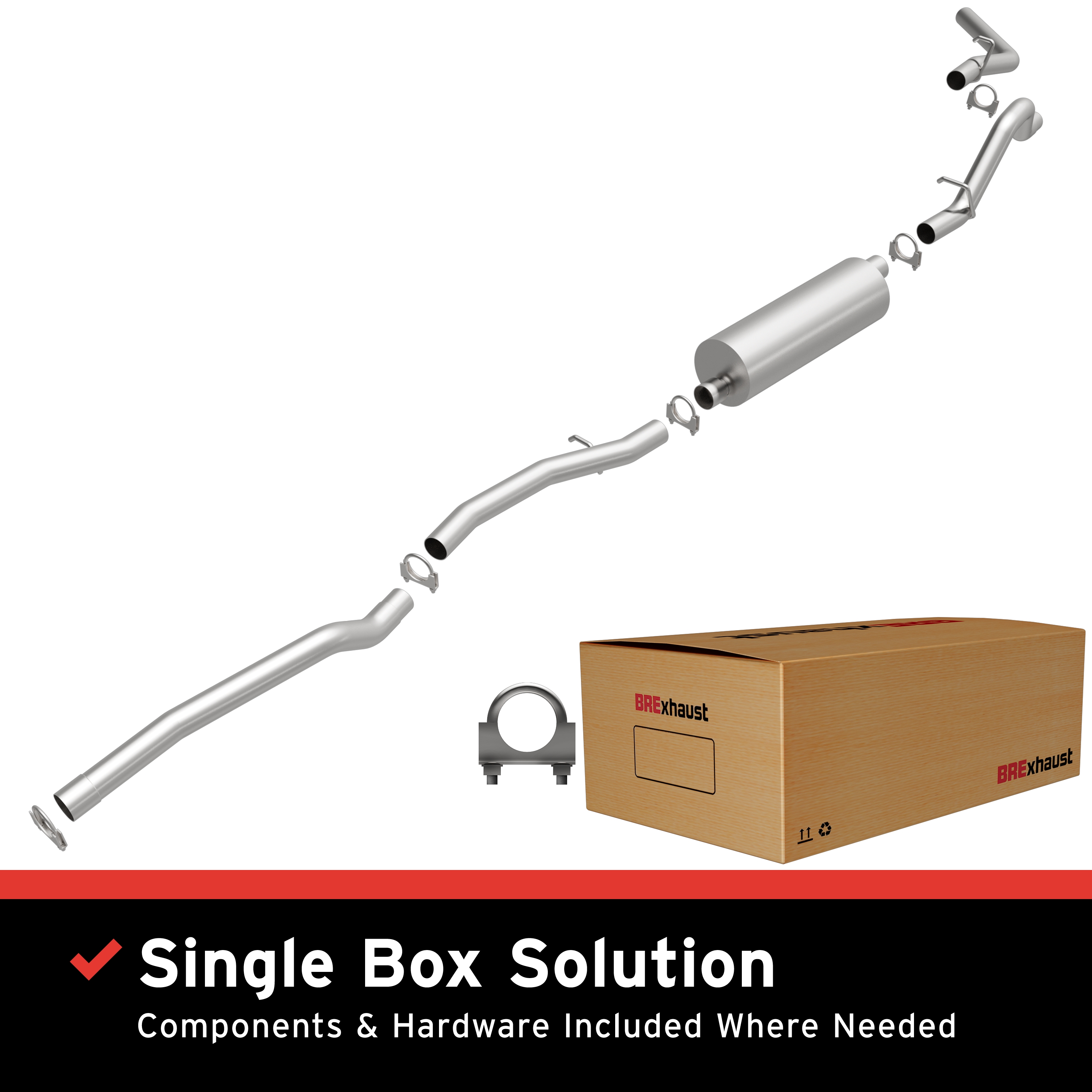 AM Exhaust Kit 04 Dodge Dakota SKU BO1060437 OEM 52013532AB 52103677AA 52021973