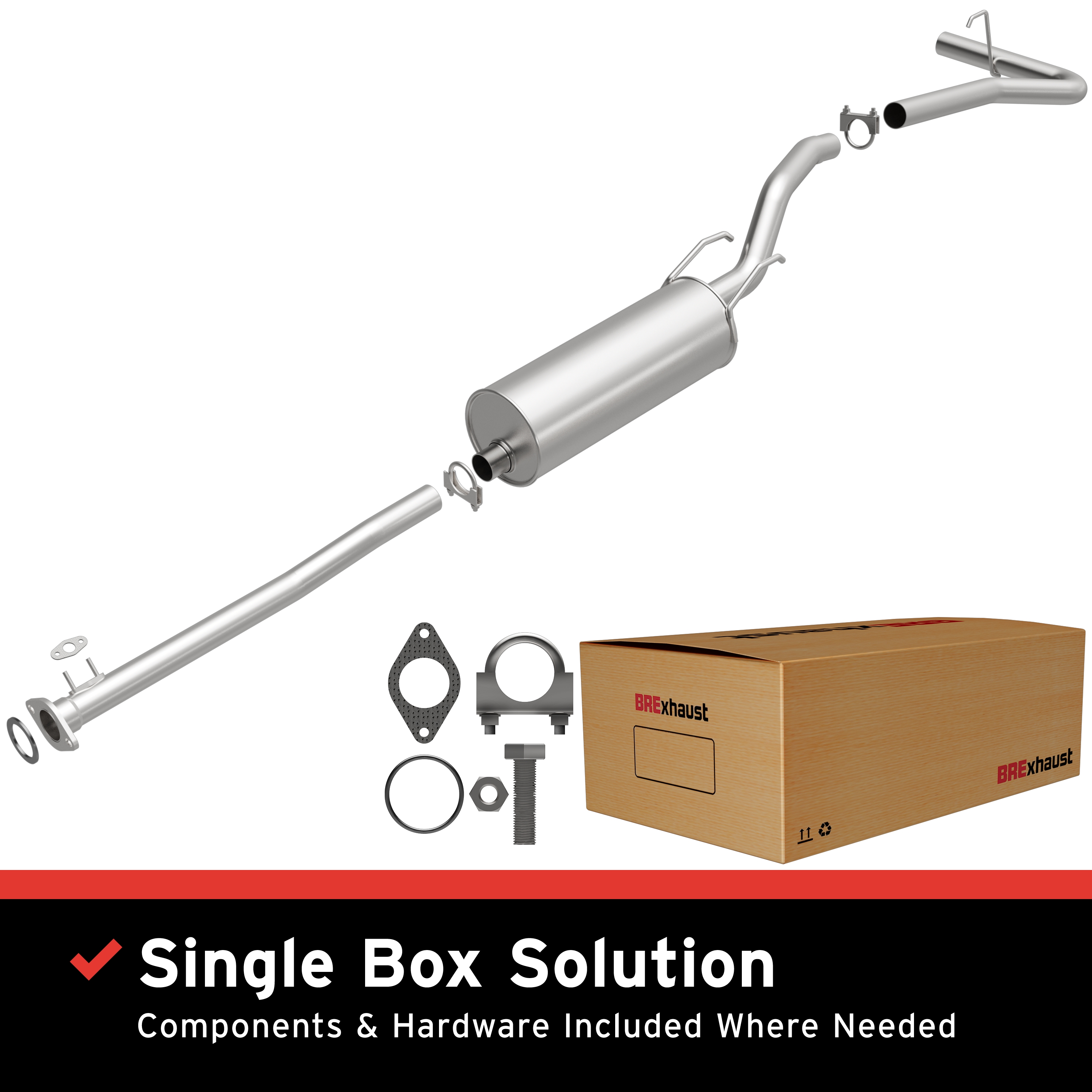 AM Direct Fit Exhaust System SKU BO1060441 OEM 174050C060-174050C040