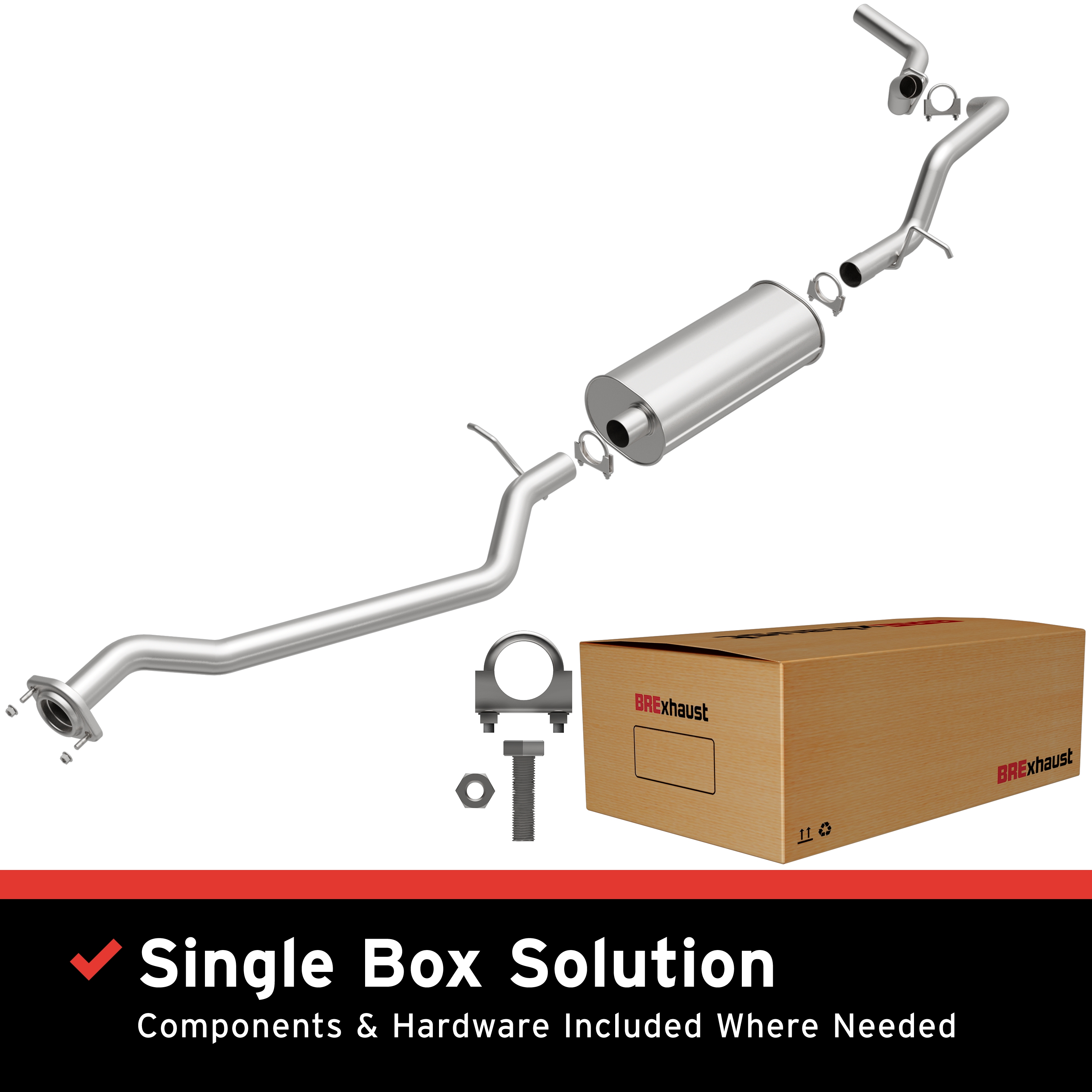 AM Exhaust Kit 02-07 Silverado Sierra SKU BO1060509 OEM 15187878-15061816-10376417