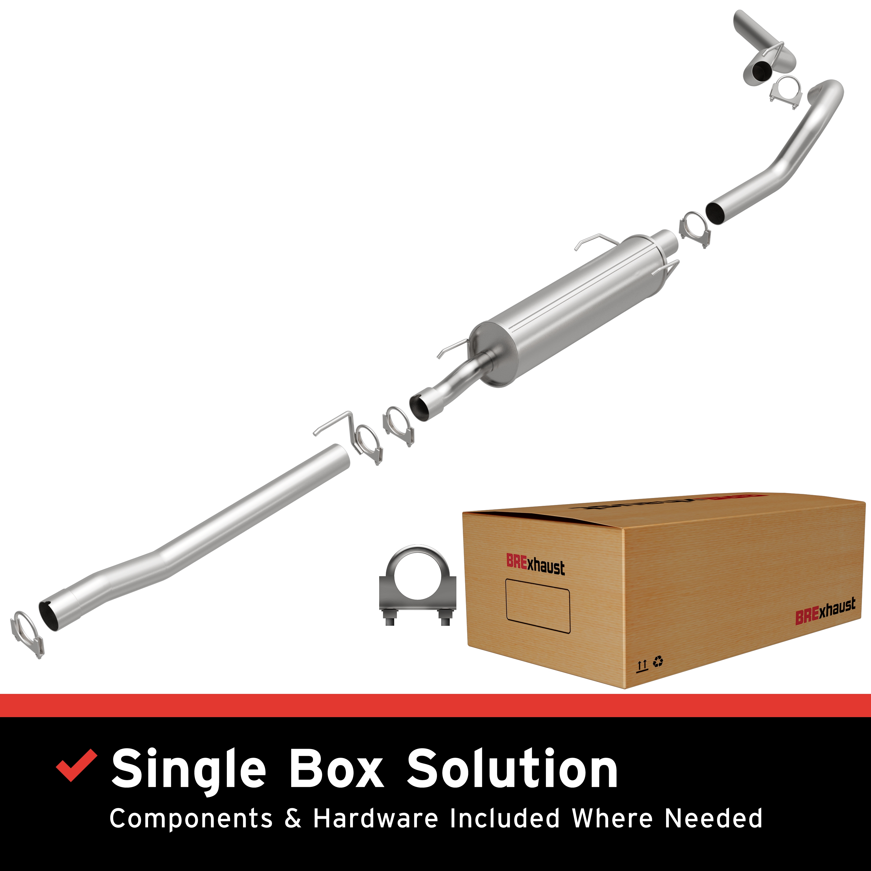 AM Direct Fit Exhaust System SKU BO1060525 OEM 52103525AD 52103525AE 52121124