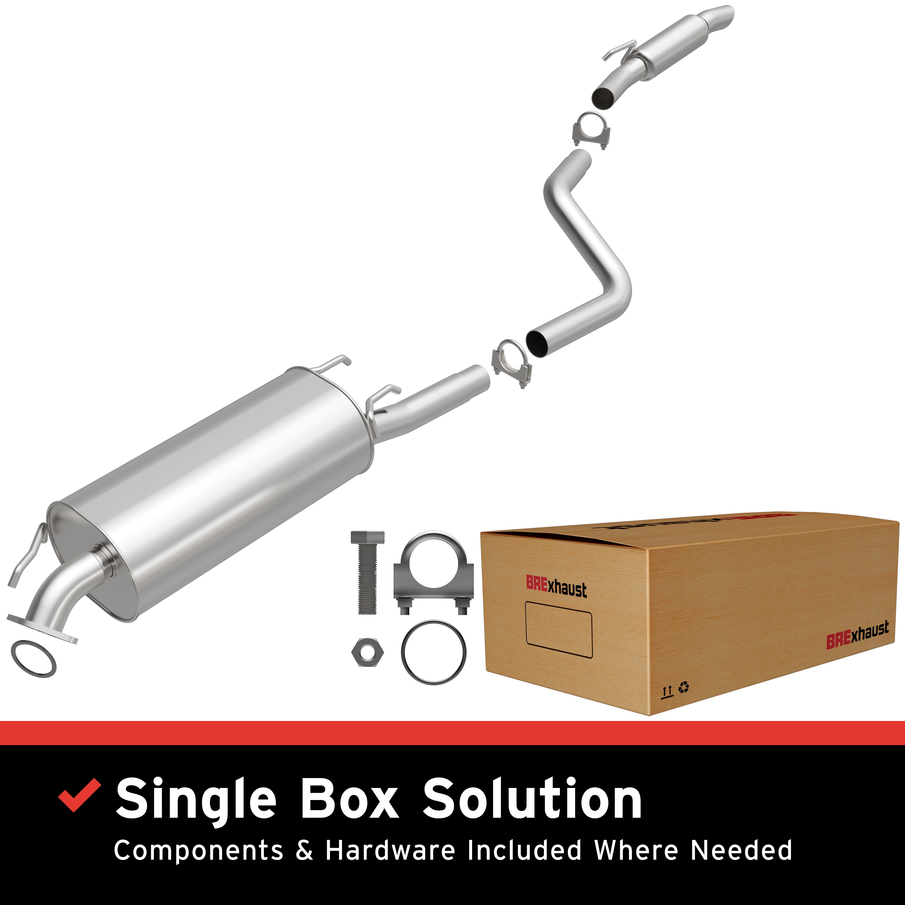AM Exhaust Kit 04-10 Toyota Sienna 3.3L SKU BO1060644 OEM 174300A280-174300P140