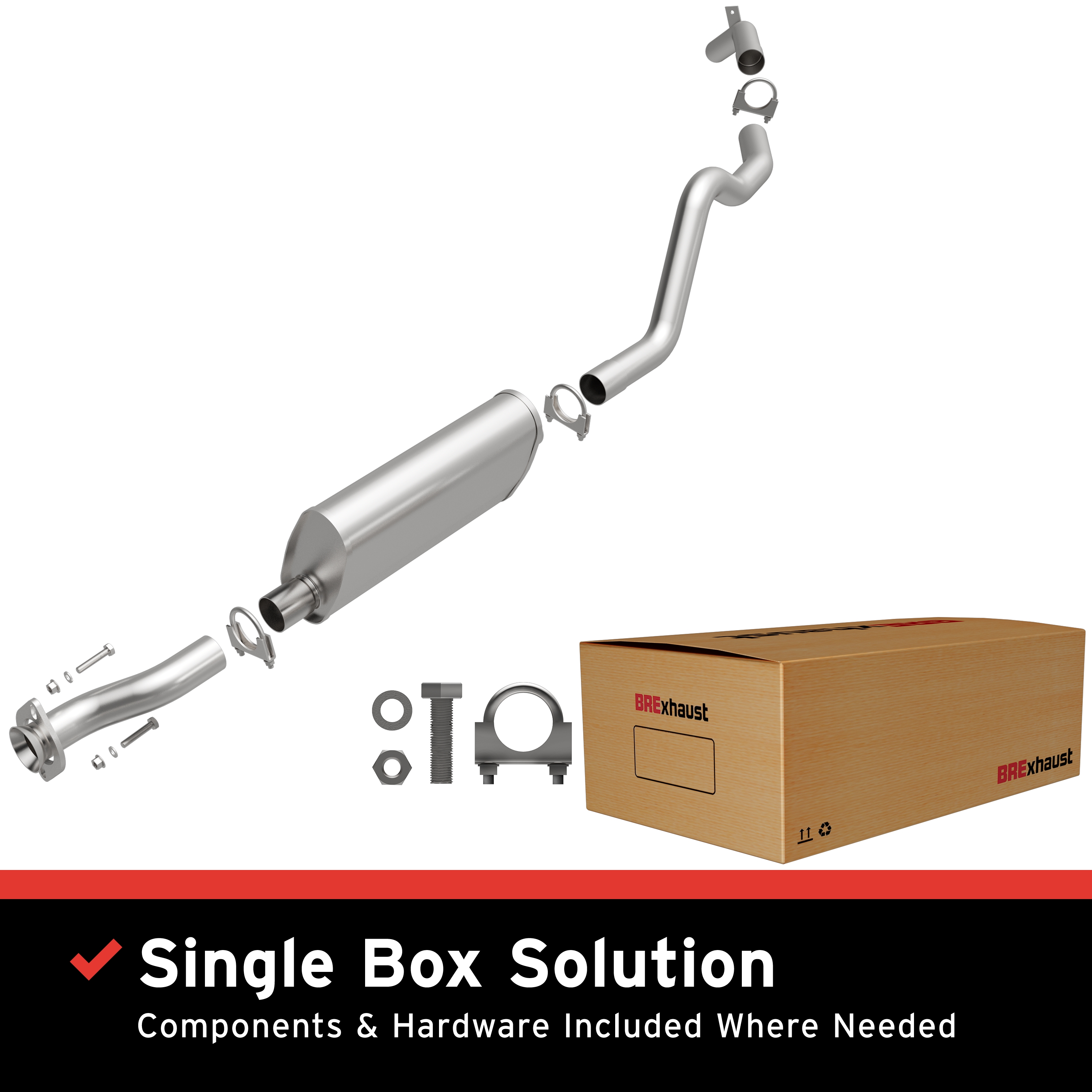 AM Exhaust Kit 83-91 Blazer Jimmy SKU BO1060682 OEM 15577868-15577579-15577841-155