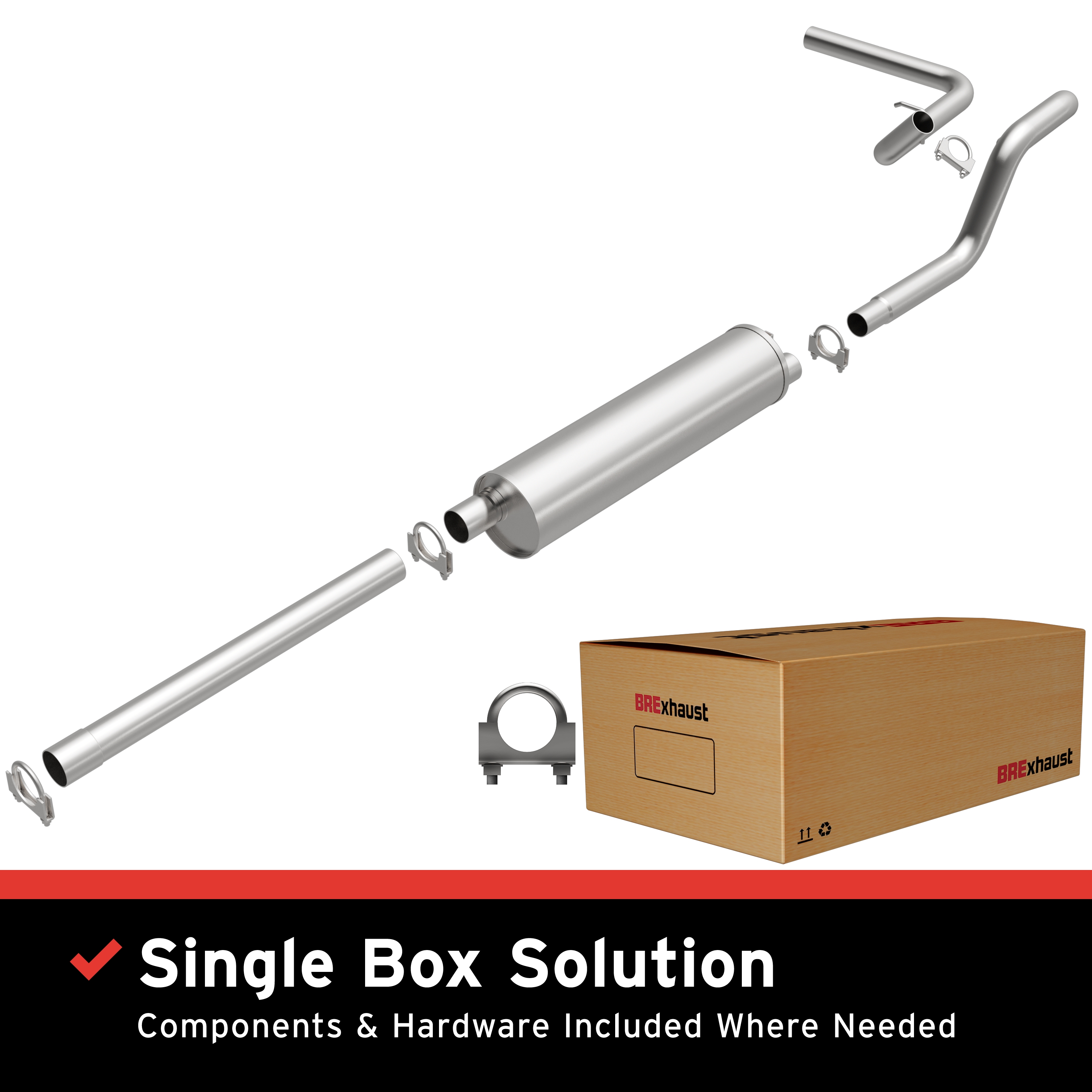 AM Direct Fit Exhaust System SKU BO1060704 OEM 6C3A3865B