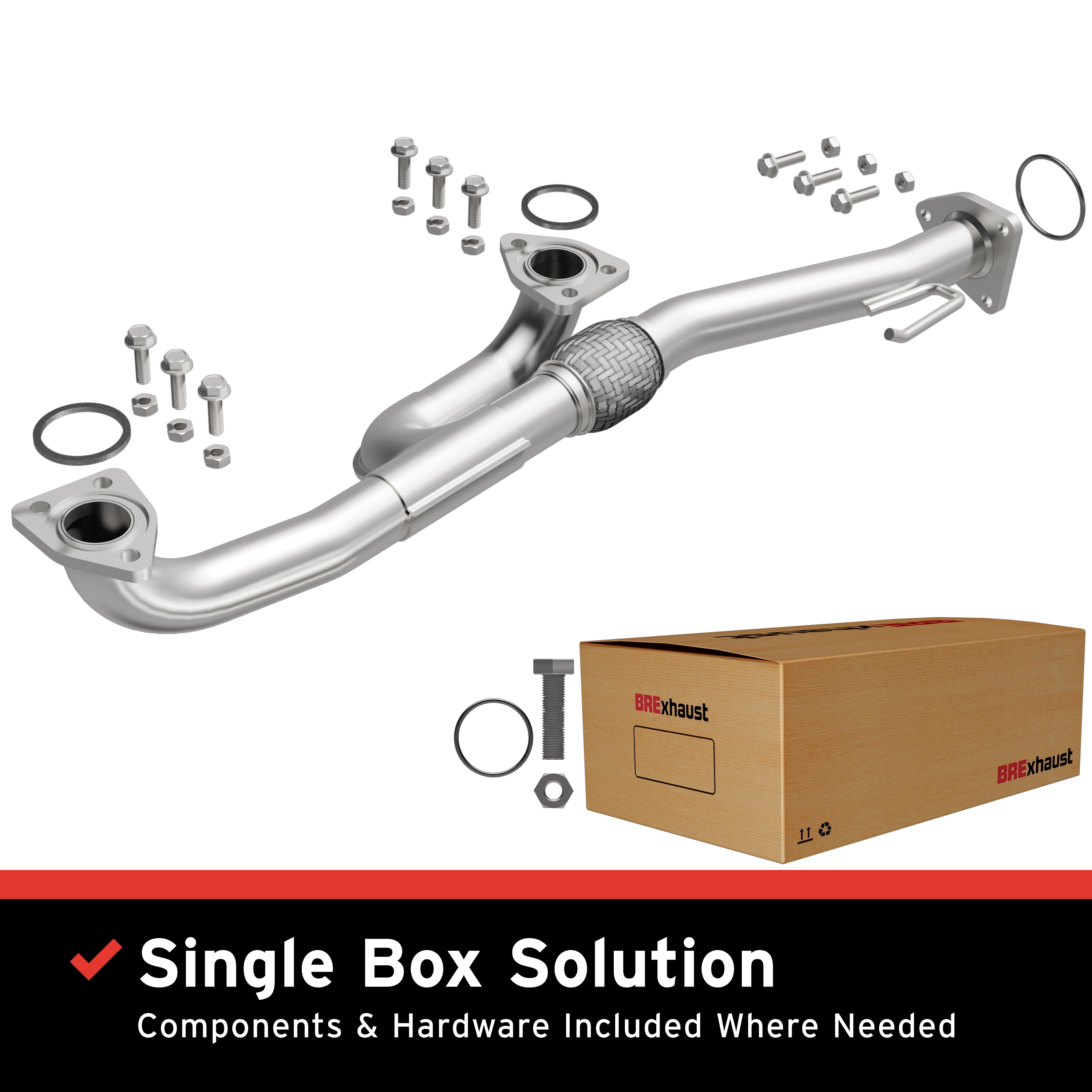 AM Exhaust Pipe SKU BO1070113 OEM 18393SDBA00-18210SDBA01-18212S