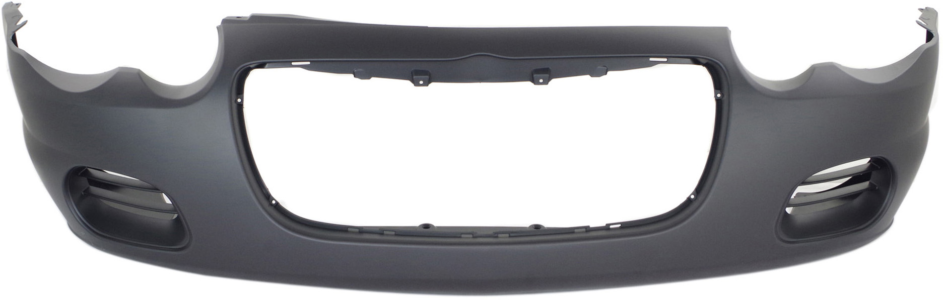 AM SEBRING 04-06 FRONT BUMPER COVER Primed w o Fog Light Holes Convertible SKU C010335P Partslink CH1000401 OEM 4805908AB
