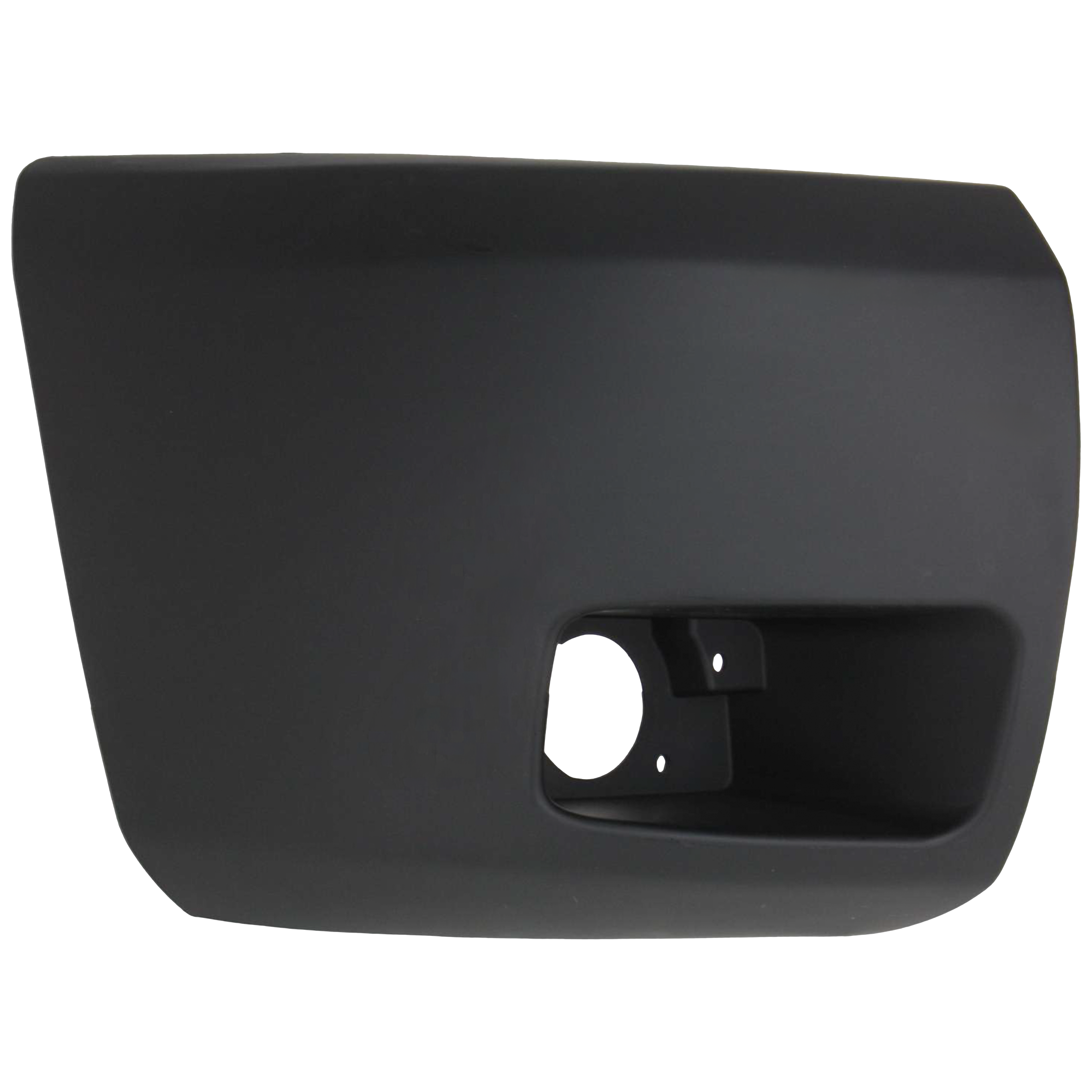 AM SILVERADO 1500-07-13 FRONT BUMPER END RH Primed Face Bar Cap w Fog Light Hole Excludes 2007 Classic CAPA SKU C011101Q Partslink GM1005147C OEM 15891682