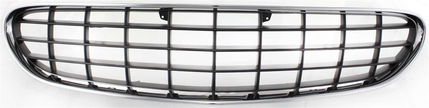 AM SEBRING 01-03 GRILLE Plastic Chrome Shell Painted Dark Gray Insert Convertible SKU C070104 Partslink CH1200263 OEM 4805445AB