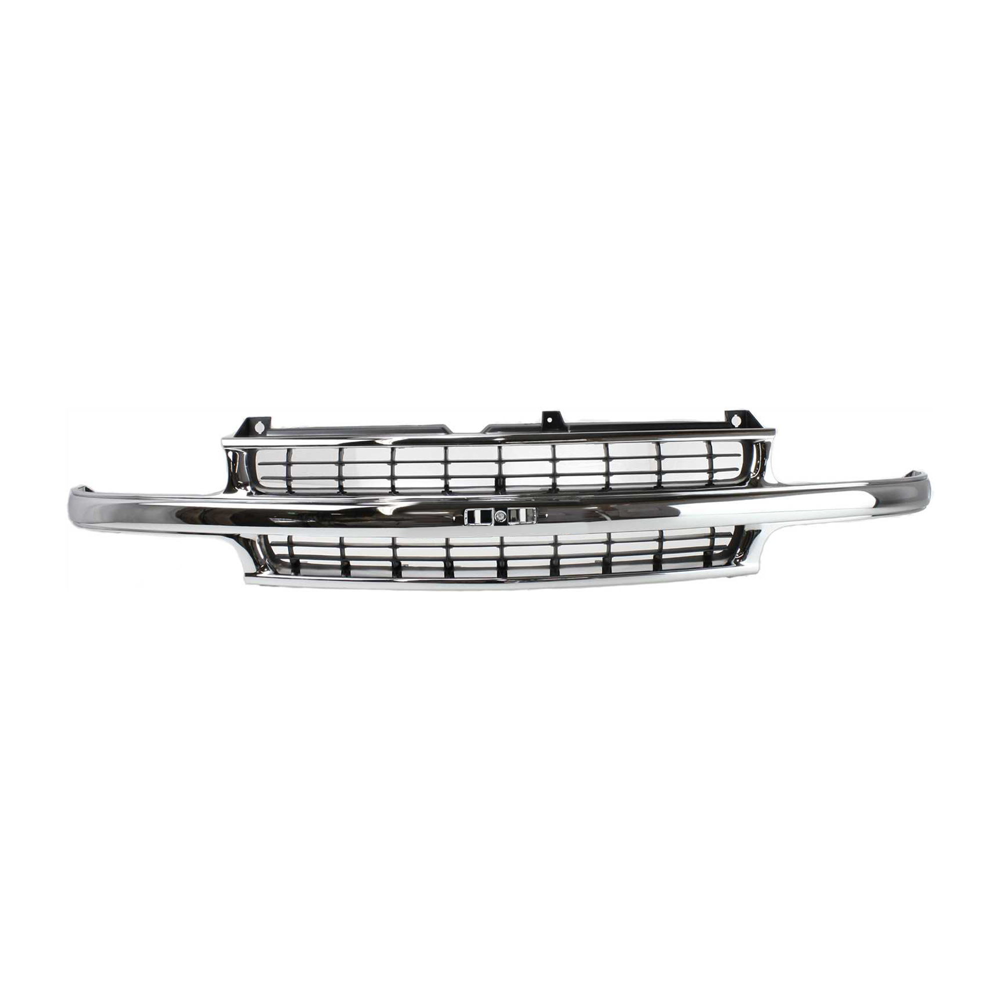 AM SUBURBAN TAHOE 00-06 GRILLE Cross Bar Insert Plastic Chrome Shell Black Insert w Chrome Center Bar SKU C070108 Partslink GM1200442 OEM 88968934