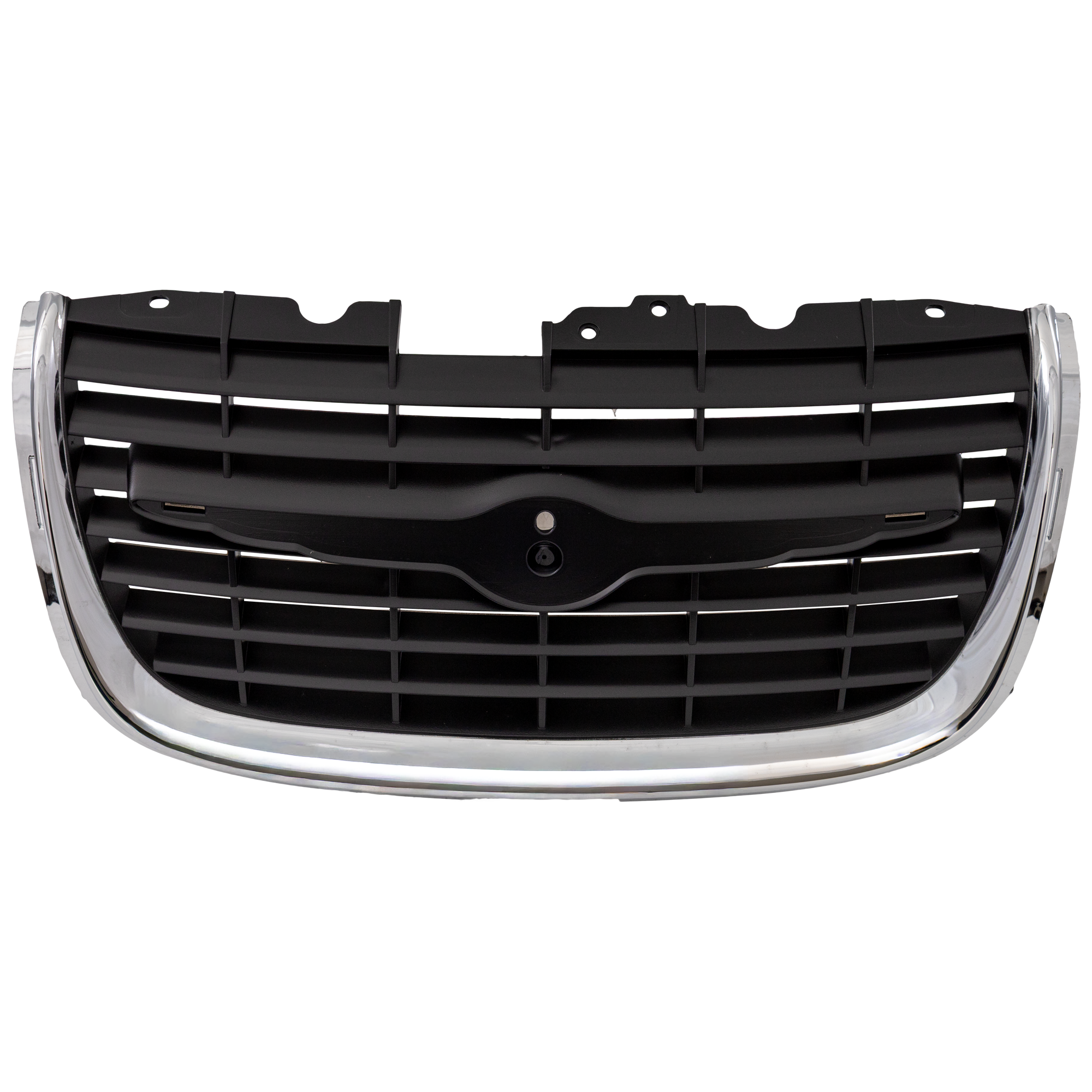 AM 300M 99-01 GRILLE Center Plastic Chrome Shell Primed Insert SKU C070124 Partslink CH1200249 OEM 4805107AC