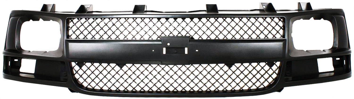AM EXPRESS VAN 03-17 GRILLE Black Shell and Insert w Sealed Beam Headlights SKU C070159 Partslink GM1200538 OEM 22816424