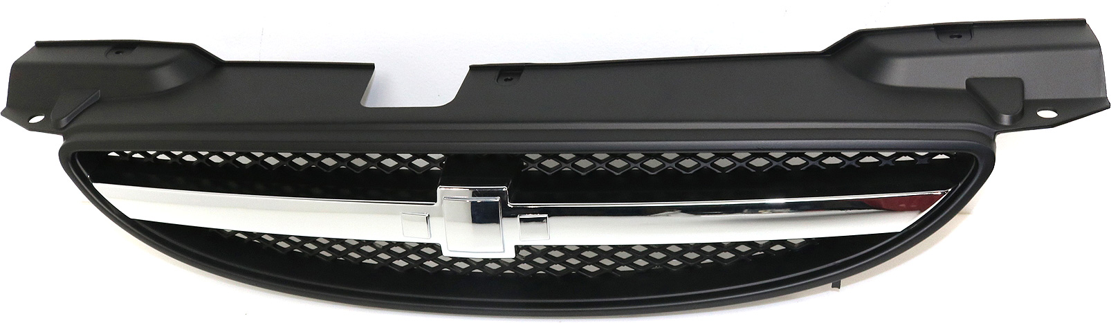 AM AVEO 04-07 GRILLE Painted Black Shell and Insert w Chrome Center Bar SKU C070162 Partslink GM1200559 OEM 96492232