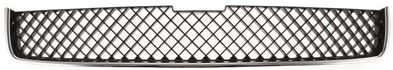 AM UPLANDER 05-09 FRONT BUMPER GRILLE Upper Chrome Shell Textured Dark Gray Insert SKU C070196 Partslink GM1200575 OEM 15184657