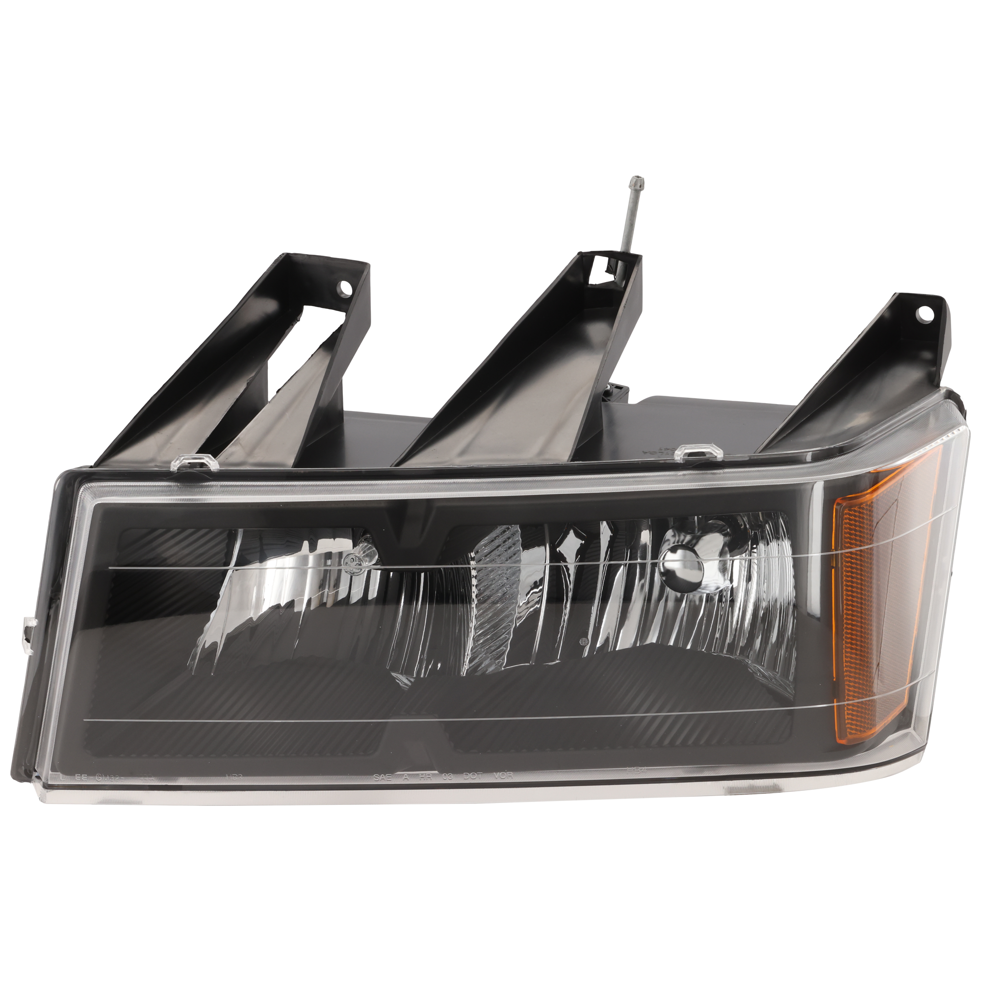 AM COLORADO CANYON 04-12 HEAD LAMP LH Assembly Halogen Black Interior w o Xtreme Package CAPA SKU C100122Q Partslink GM2502234C OEM 20766569