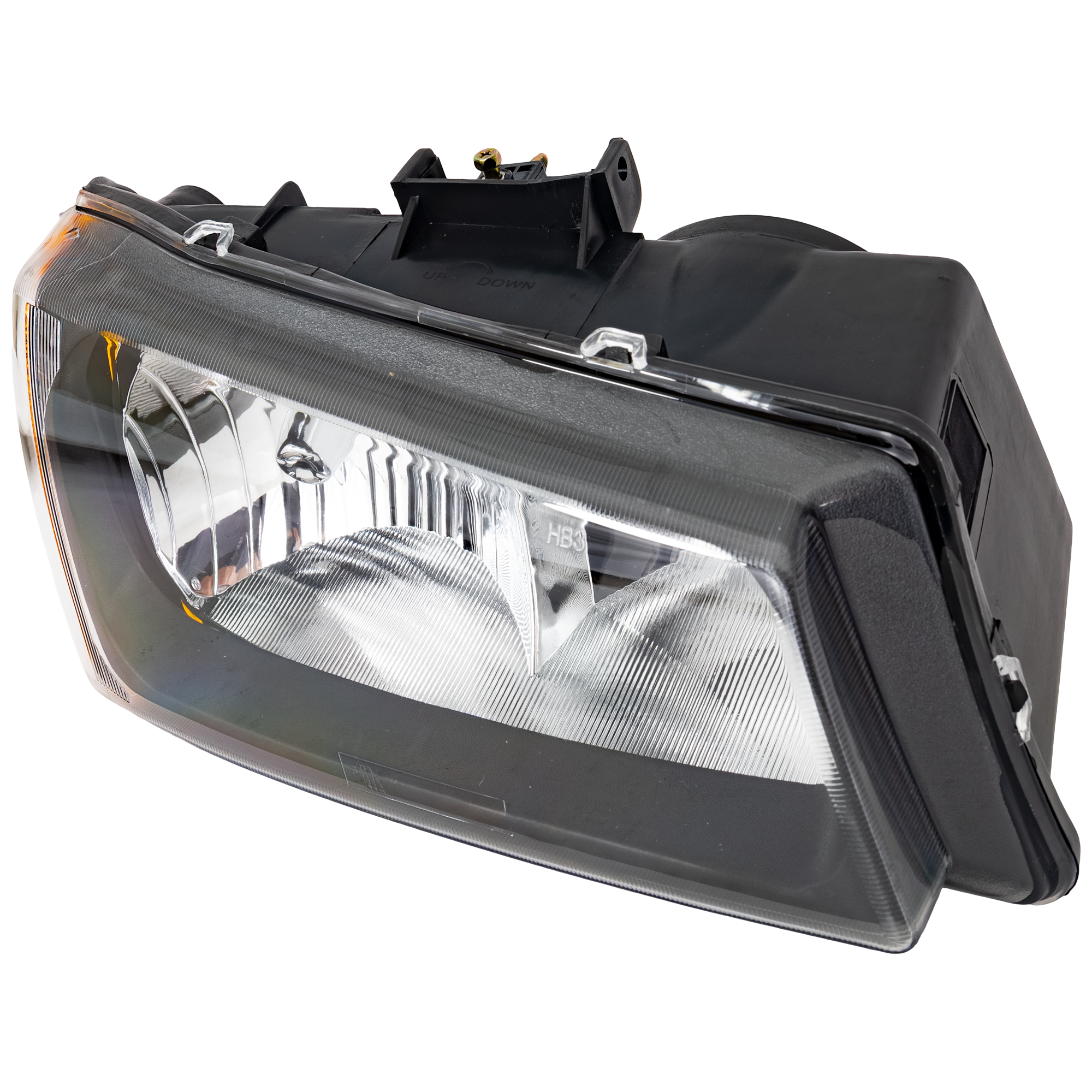 AM SILVERADO 03-06 HEAD LAMP RH Assembly Halogen Fluted Reflector Includes 2007 Classic SKU C100145 Partslink GM2503257 OEM 10396912