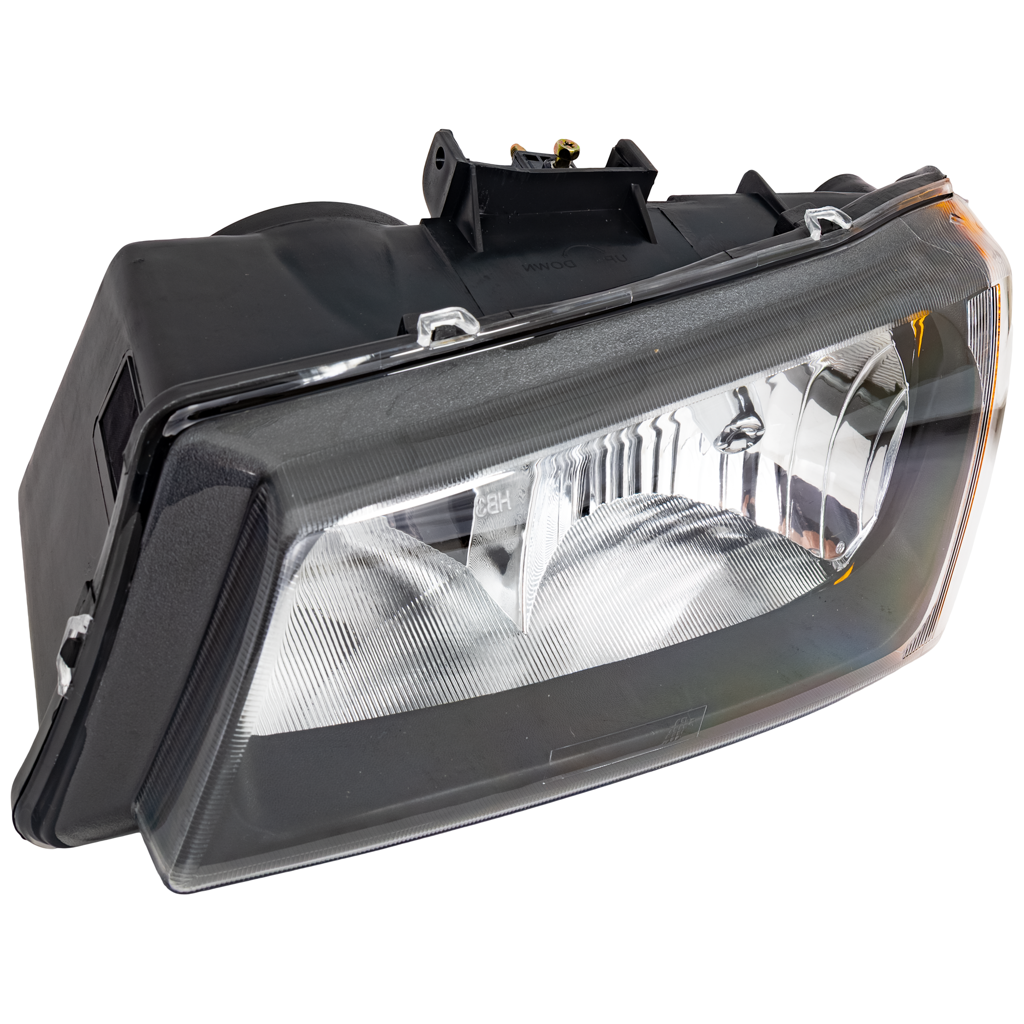 AM SILVERADO 03-06 HEAD LAMP LH Assembly Halogen Fluted Reflector Includes 2007 Classic SKU C100146 Partslink GM2502257 OEM 10396913