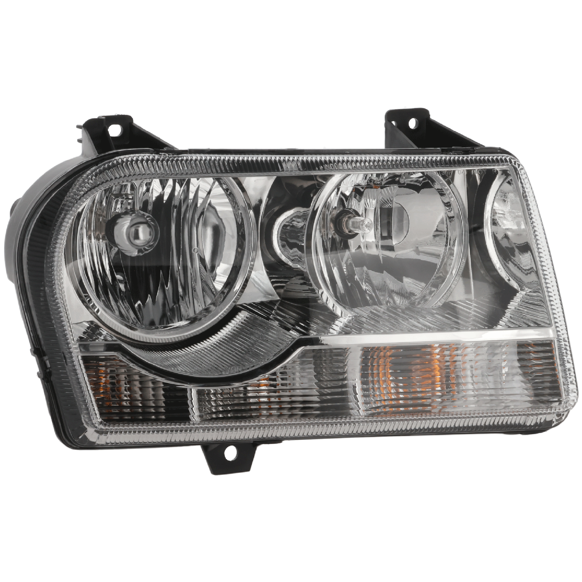 AM CHRYSLER 300-05-05-07-08 HEAD LAMP RH Assembly Halogen 07-08 w o Delay Option Exc. C Models SKU C100147 OEM 4805756AH PFM 4805756AI PFM