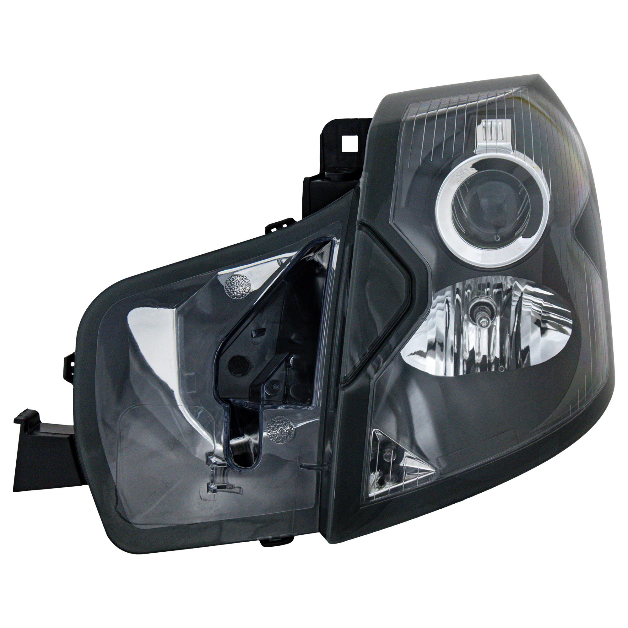 AM CTS 03-07 HEAD LAMP LH Assembly Halogen w o Headlight Leveling SKU C100156 Partslink GM2502242 OEM 15826015