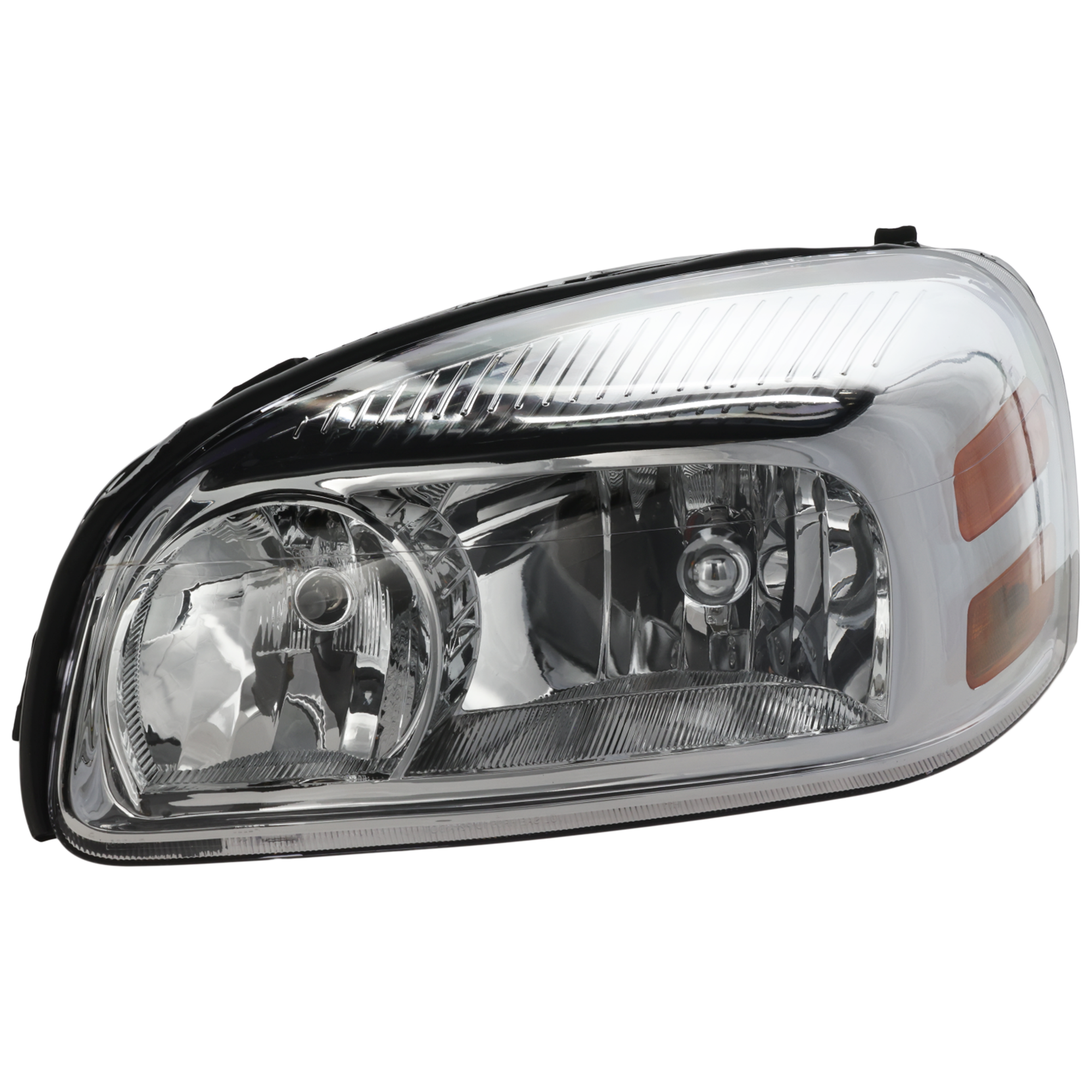 AM UPLANDER 05-09 HEAD LAMP LH Composite Assembly Halogen CAPA SKU C100172Q Partslink GM2502256C OEM 25891660