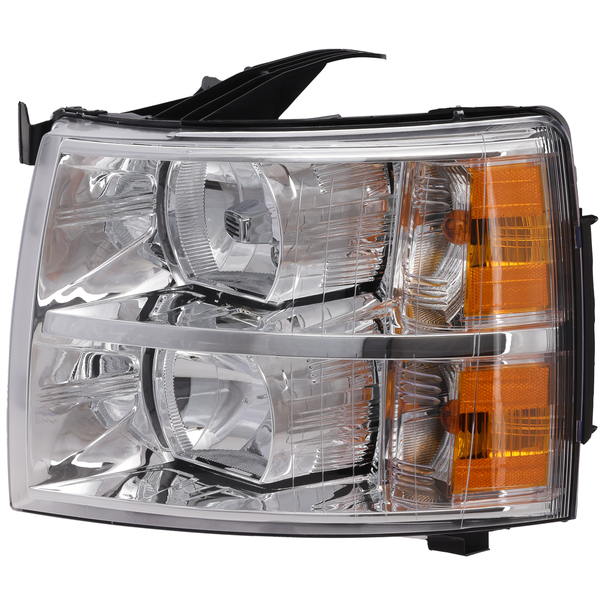 AM SILVERADO 07-14 HEAD LAMP LH Assembly Halogen Exc. 2007 Classic Model SKU C100178 Partslink GM2502280 OEM 22853027