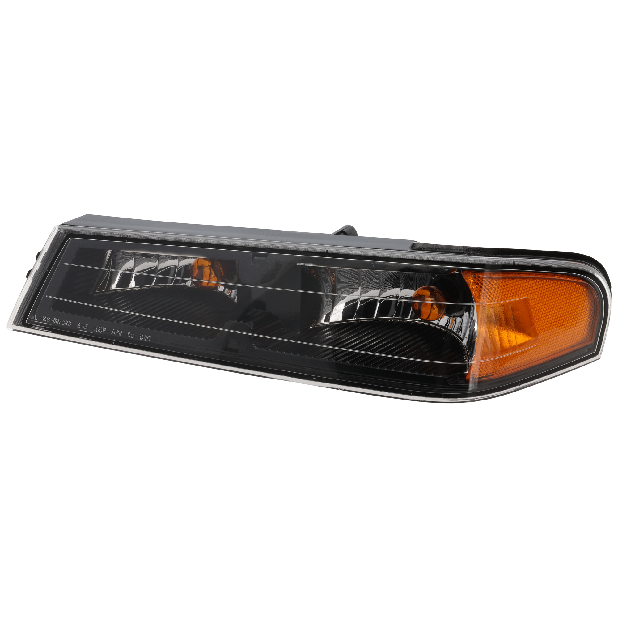 AM COLORADO CANYON 04-12 CORNER LAMP LH Assembly Halogen Park Signal Lamp Black Interior SKU C104102 Partslink GM2520189 OEM 19328954-19418419