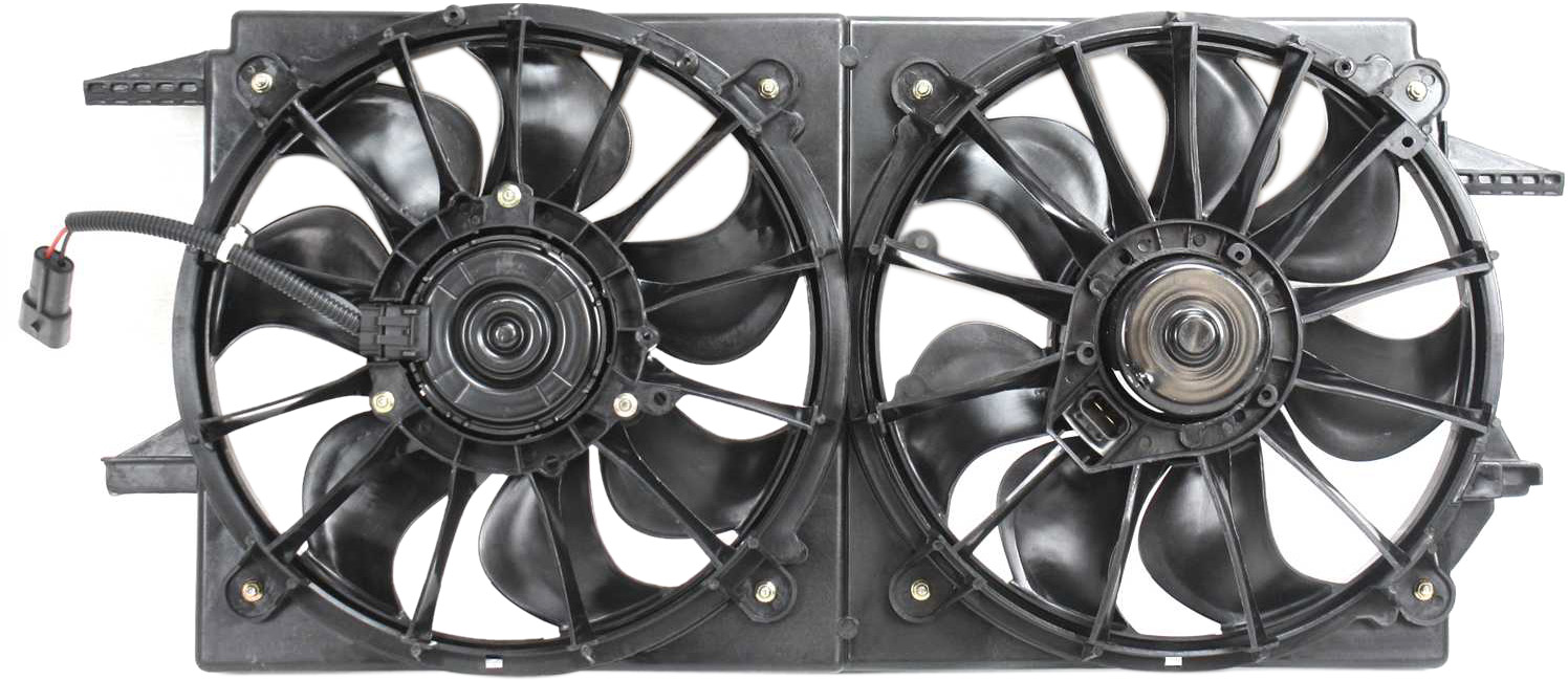 AM MALIBU 97-03 GRAND AM 99-04 RADIATOR FAN SHROUD ASSEMBLY Dual SKU C160904 Partslink GM3115105 OEM 88986473-88986474
