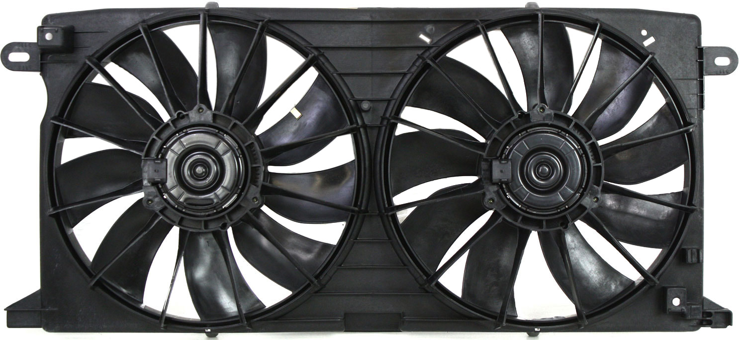 AM AURORA 01-03 DEVILLE 00-05 RADIATOR FAN ASSEMBLY Dual Fan 8 Cyl SKU C160920 Partslink GM3115186 OEM 12494766