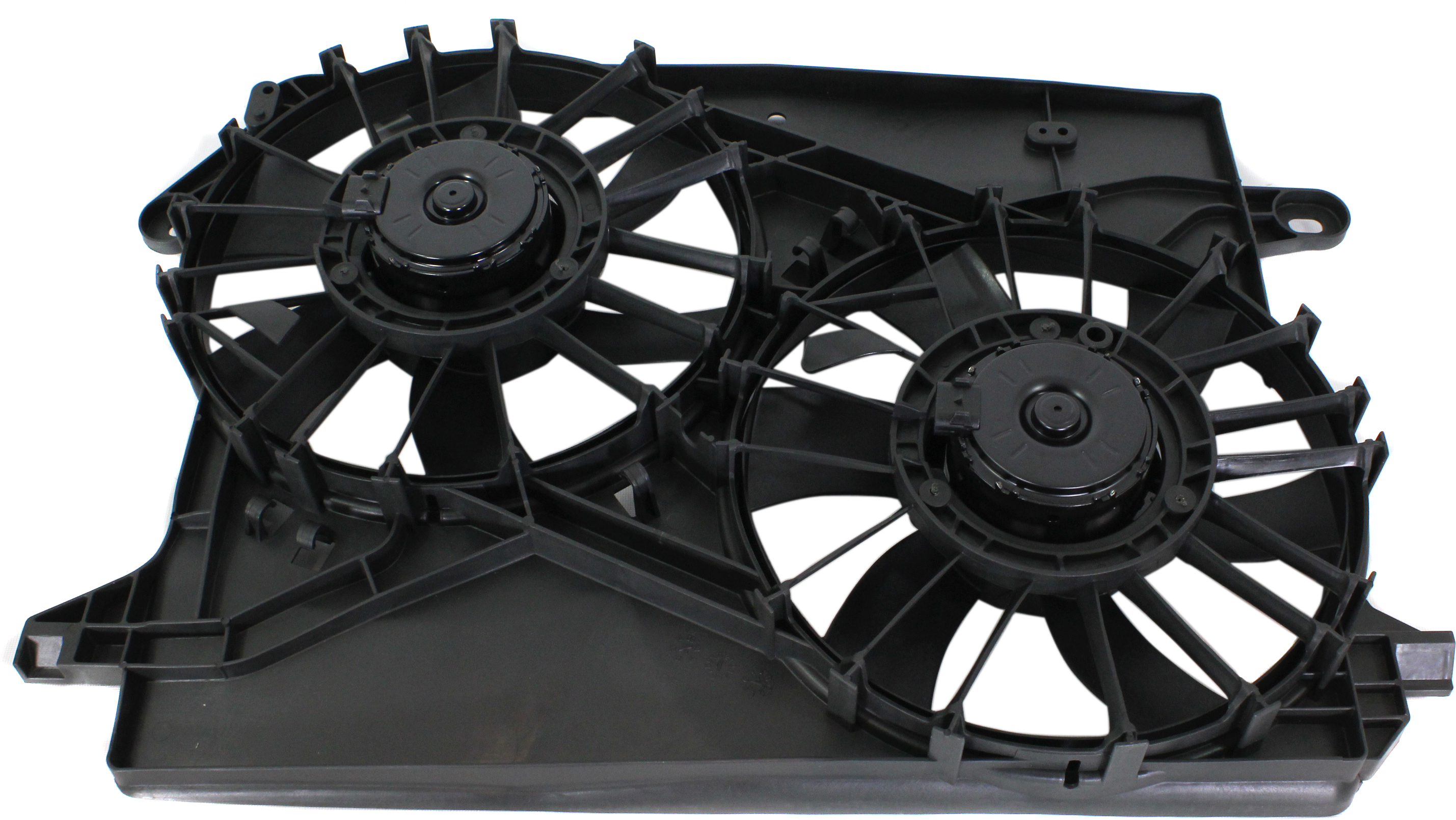 AM CHRYSLER 300-05-09 CHARGER 06-09 RADIATOR FAN ASSEMBLY Dual Fan w o Wiring Harness SKU C160924 Partslink CH3115132 OEM 5174358AA 5137717AB
