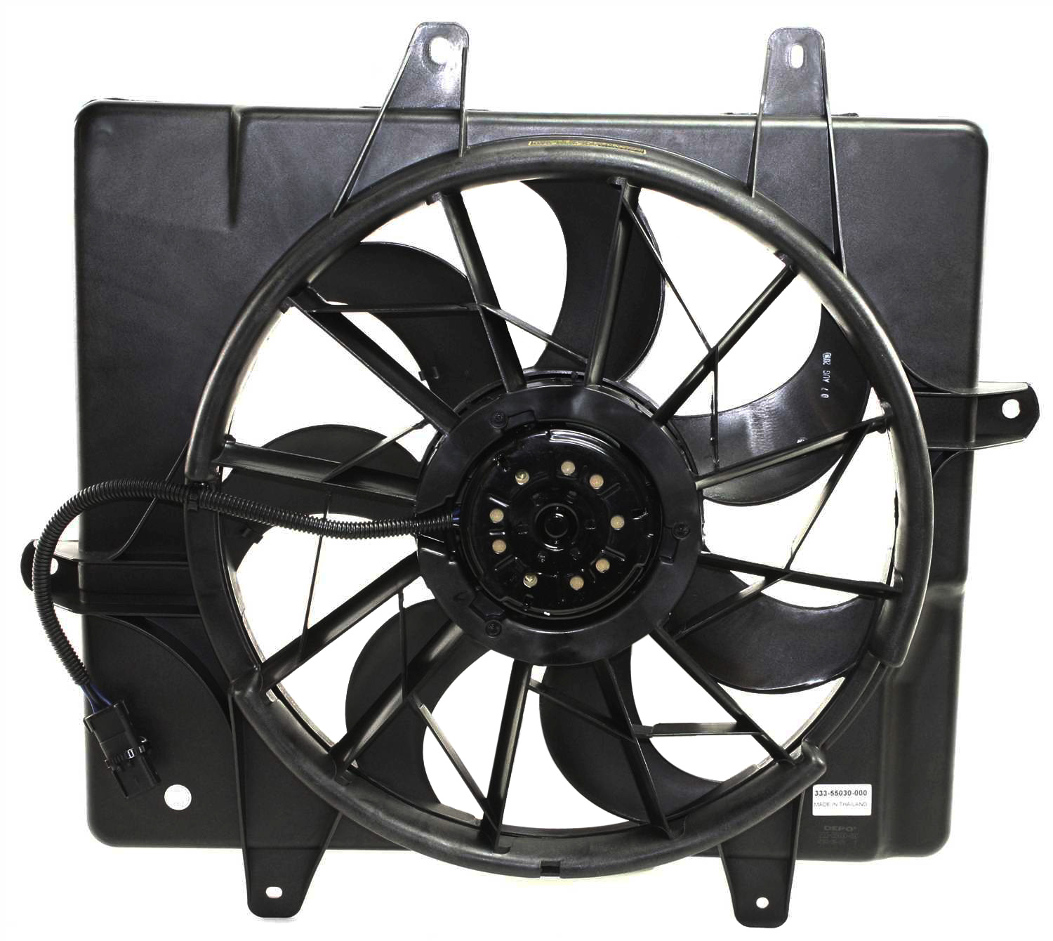 AM PT CRUISER 06-10 RADIATOR FAN ASSEMBLY w o Turbo Convertible Wagon SKU C160933 Partslink CH3115146 OEM 5179470AA