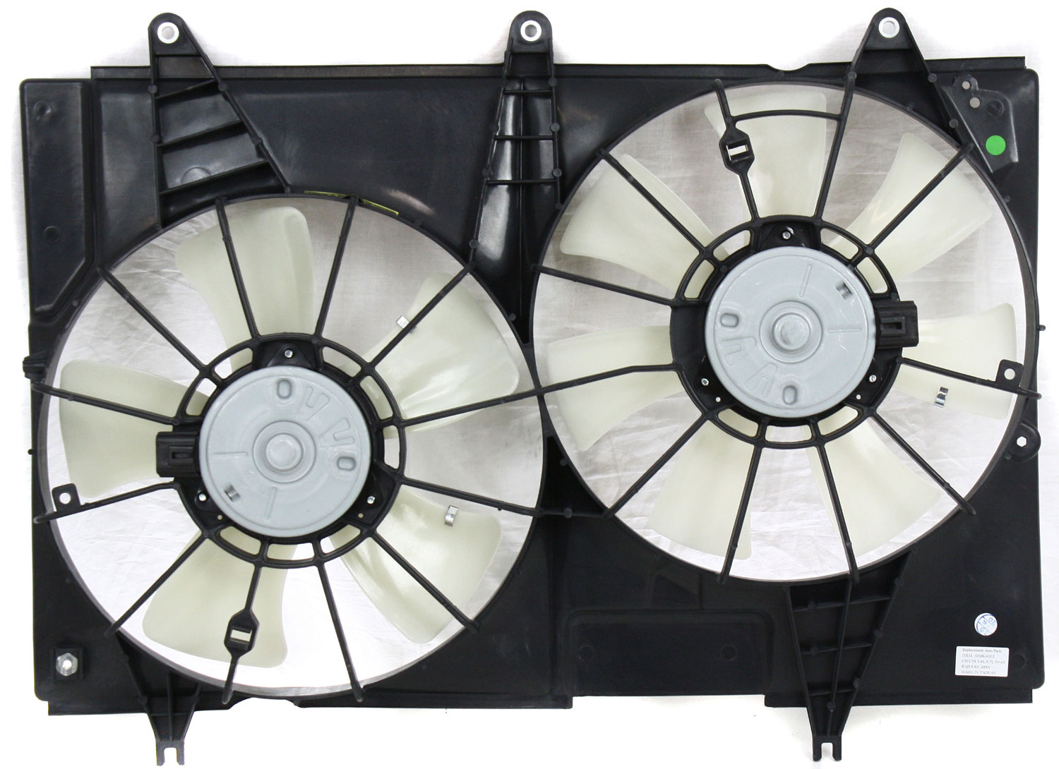 AM CTS 04-07 RADIATOR FAN SHROUD ASSEMBLY. Dual Fan 3.6L 6.0L Eng. SKU C160936 Partslink GM3120106 OEM 88957423 PFM 19129907 PFM