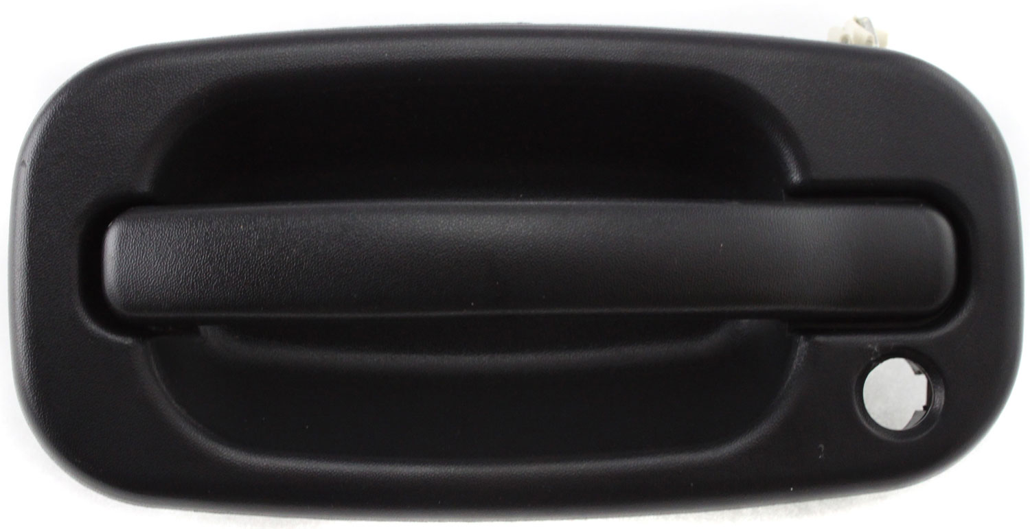 AM SILVERADO SIERRA 99-06 FRONT EXTERIOR DOOR HANDLE LH Textured Black Lever Textured Black Housing w Keyhole SKU C462126 Partslink GM1310129 OEM 19356468-15034985