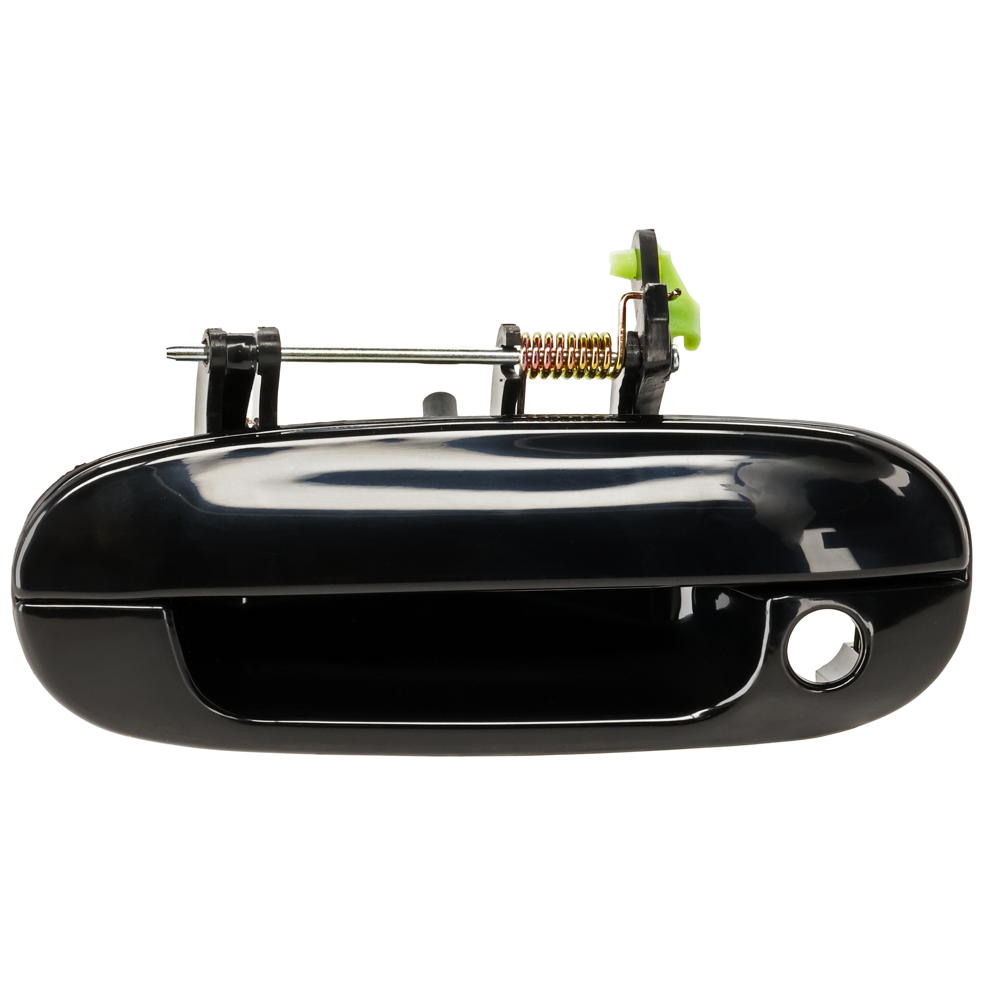 AM TRAILBLAZER ENVOY 02-09 FRONT EXTERIOR DOOR HANDLE LH Smooth Black w Keyhole SKU C462180 Partslink GM1310142 OEM 19120088
