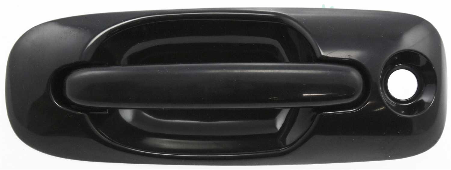 AM TOWN AND COUNTRY 01-07 FRONT EXTERIOR DOOR HANDLE LH Smooth Black w Keyhole SKU C462186 Partslink CH1310124 OEM RP71AXRAC