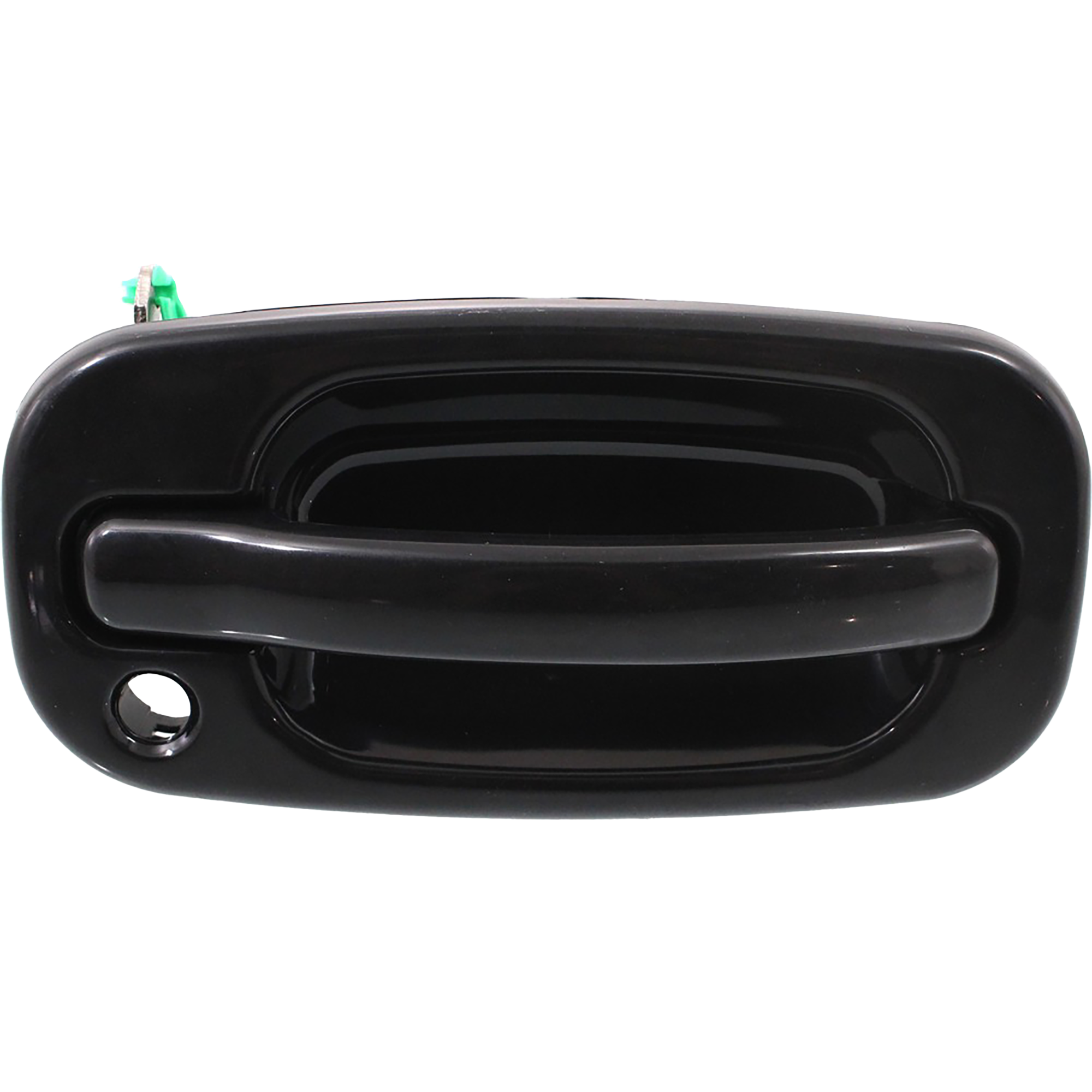 AM SILVERADO SIERRA 99-06 FRONT EXTERIOR DOOR HANDLE RH Smooth Black w Keyhole Includes 2007 Classic SKU C462187 Partslink GM1311140 OEM 15150736-19245506