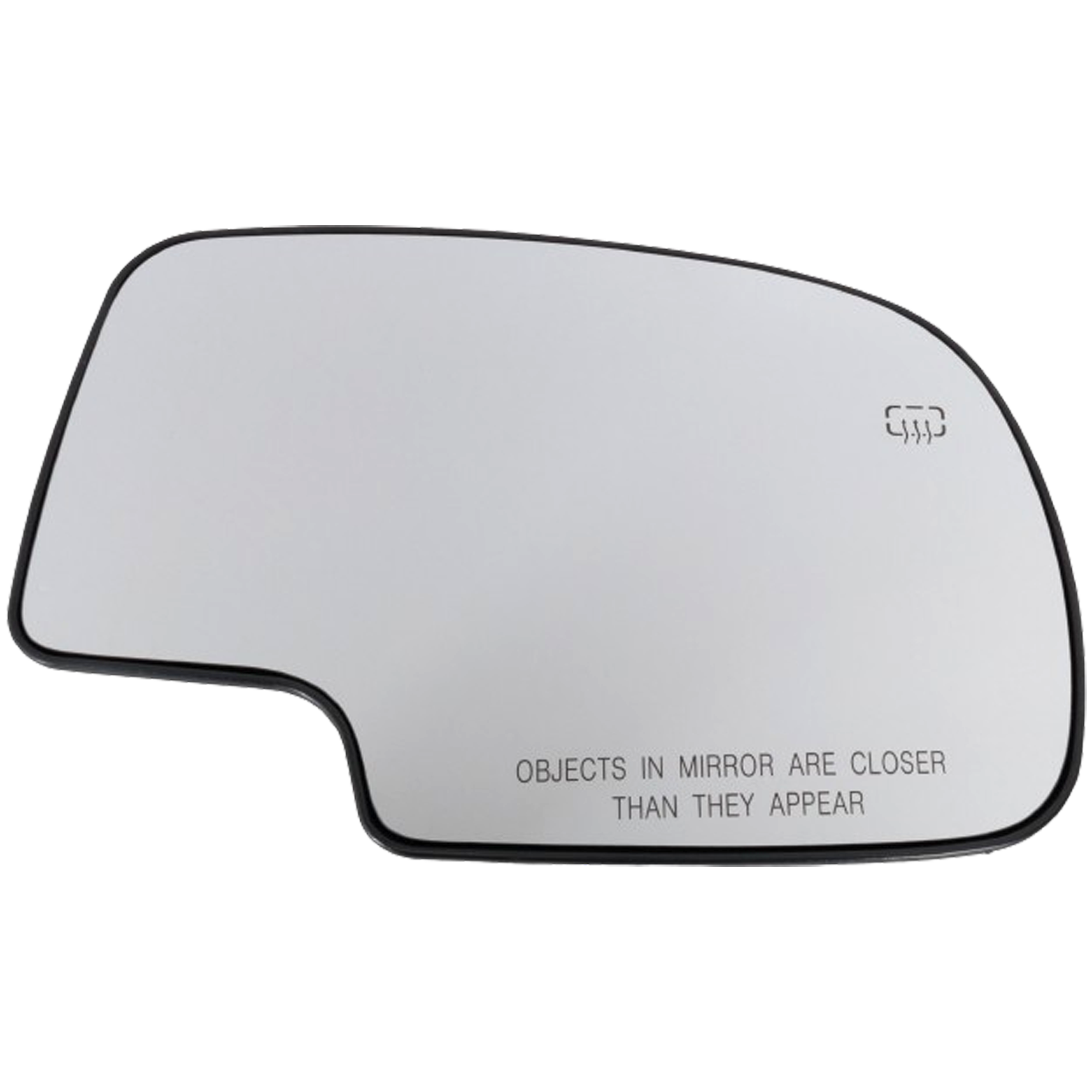 AM SILVERADO SIERRA 99-06 MIRROR GLASS RH Non Towing Heated w Backing Plate No Signal Light and Blind Spot Detection All Cab Types Includes 2007 Classic SKU C471301 Partslink GM1325103 OEM 88986363
