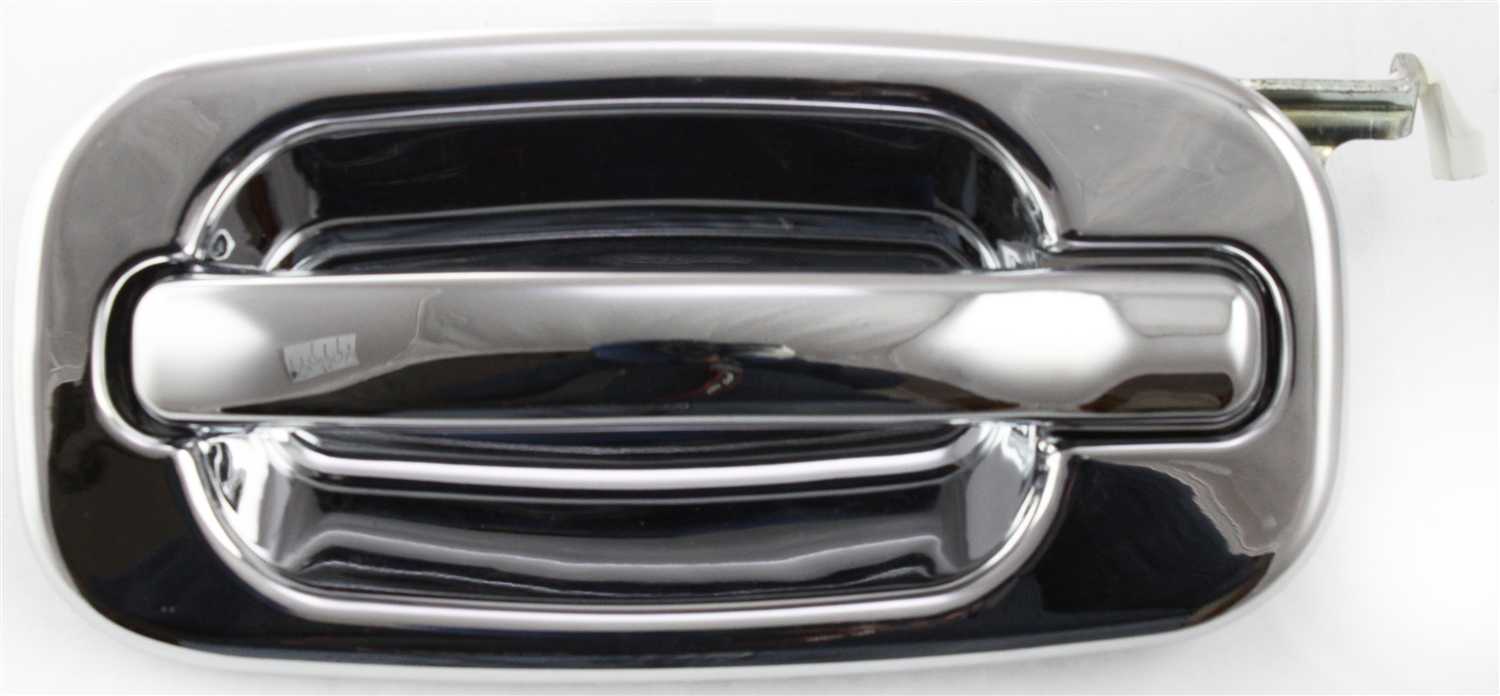 AM SILVERADO SIERRA 99-06 REAR EXTERIOR DOOR HANDLE LH All Chrome Crew Cab Includes 2007 Classic SKU C491362 OEM 15721571Chrome
