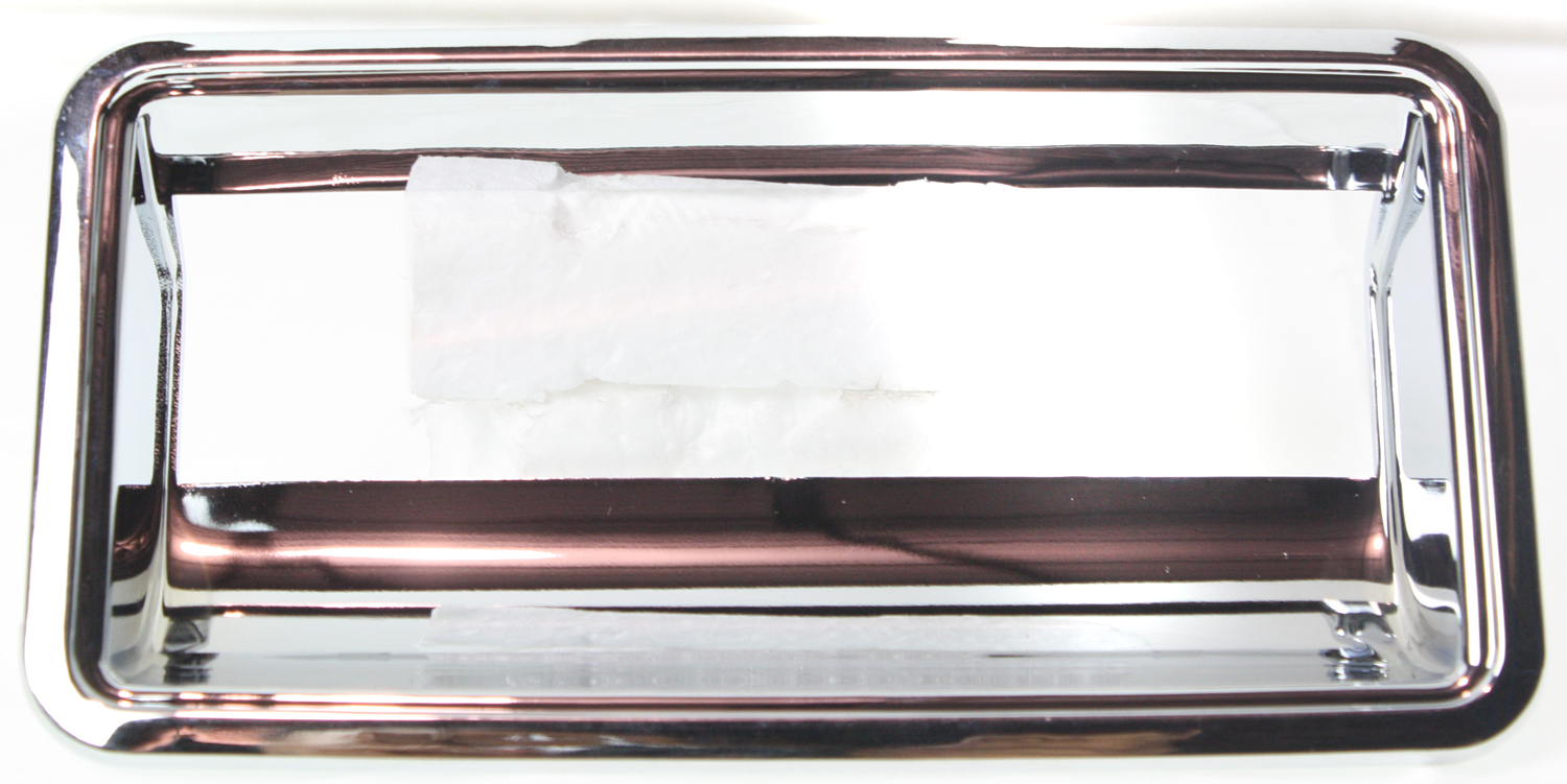 AM C K FULL SIZE P U 88-00 TAILGATE HANDLE BEZEL Chrome SKU C580717 OEM 15991786 PFM