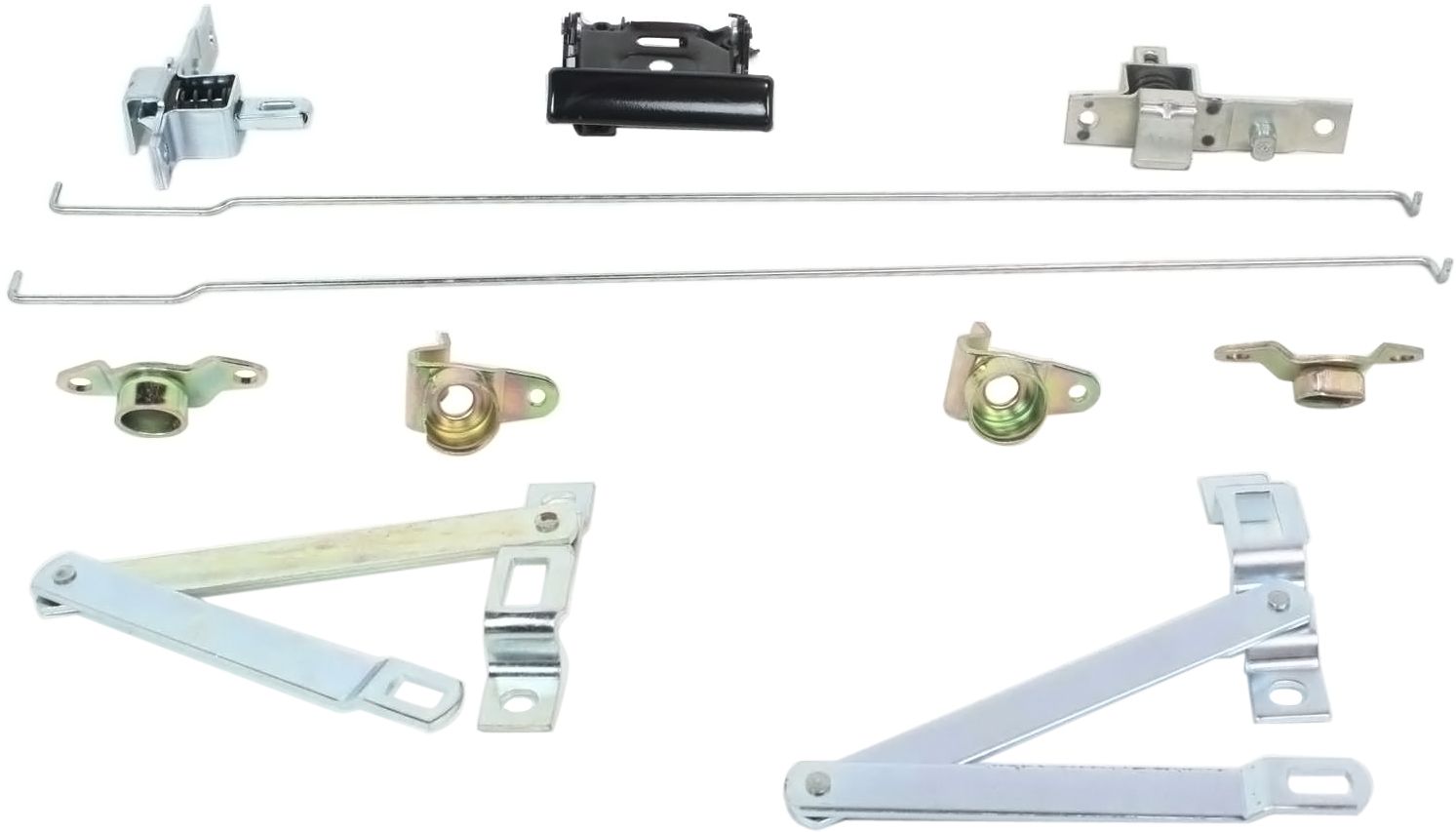 AM C K FULL SIZE P U 81-87 TAILGATE LOCK Set Link Latch Rod Hinge and Pivot w Handle SKU C582504
