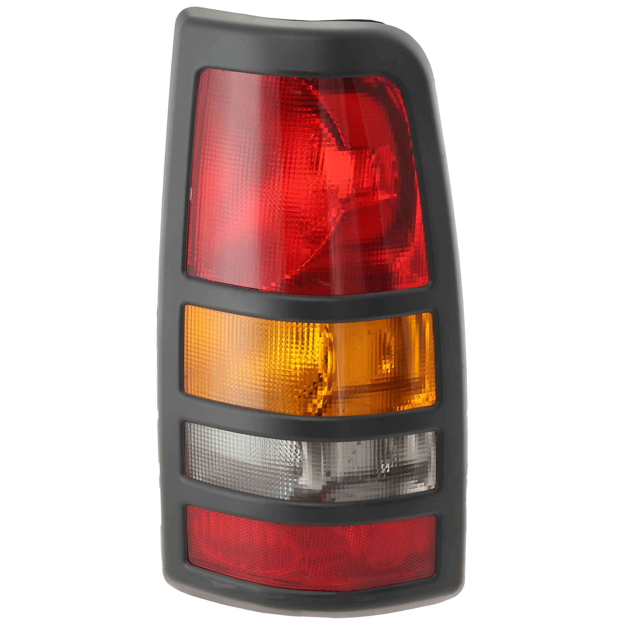 AM SILVERADO SIERRA 3500-01-03 TAIL LAMP RH Lens and Housing w Black Bezel Fleetside SKU C730149 U OEM 19169020 PFM