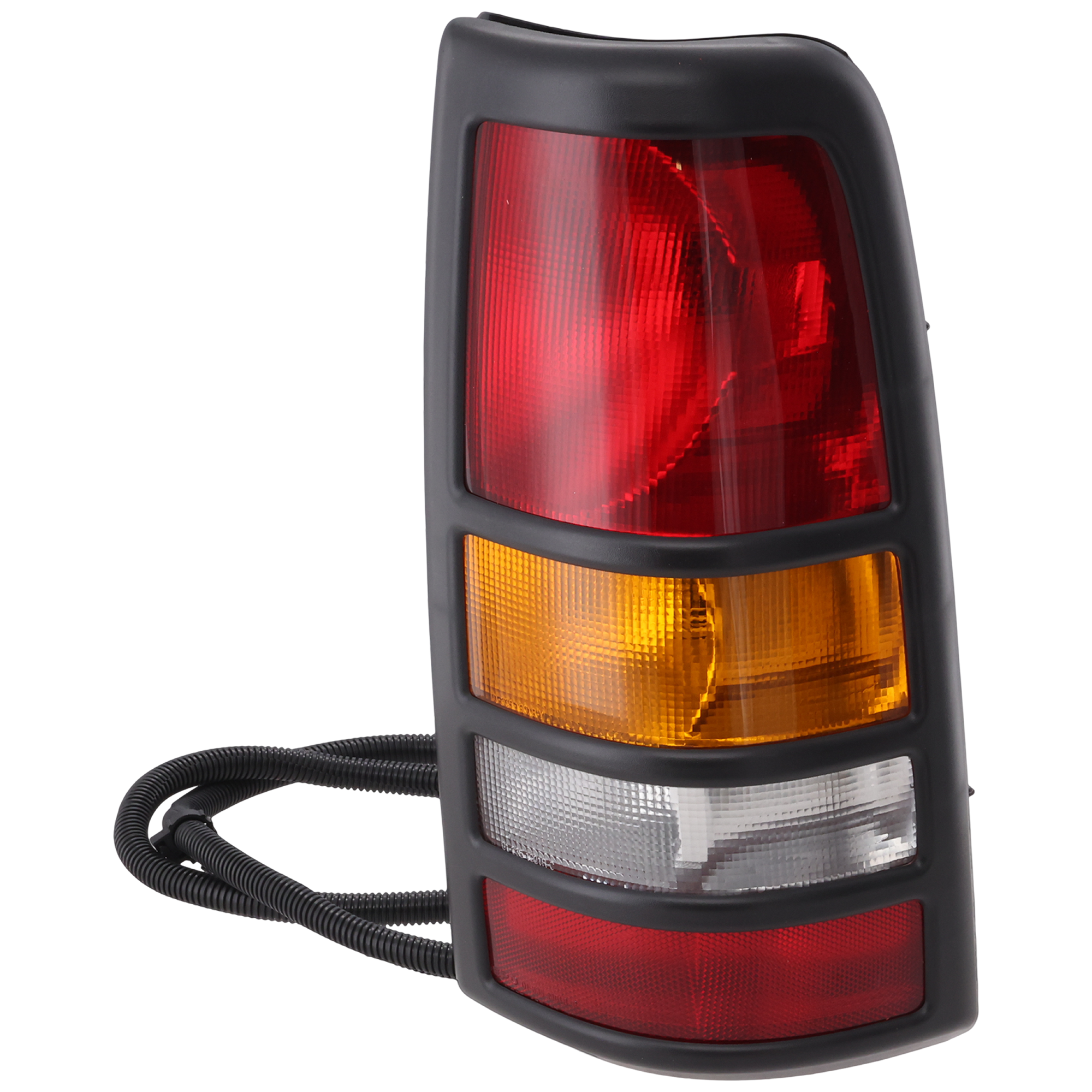 AM SILVERADO SIERRA 3500-01-03 TAIL LAMP RH Assembly w Black Bezel Fleetside SKU C730149 Partslink GM2801166 OEM 19169020