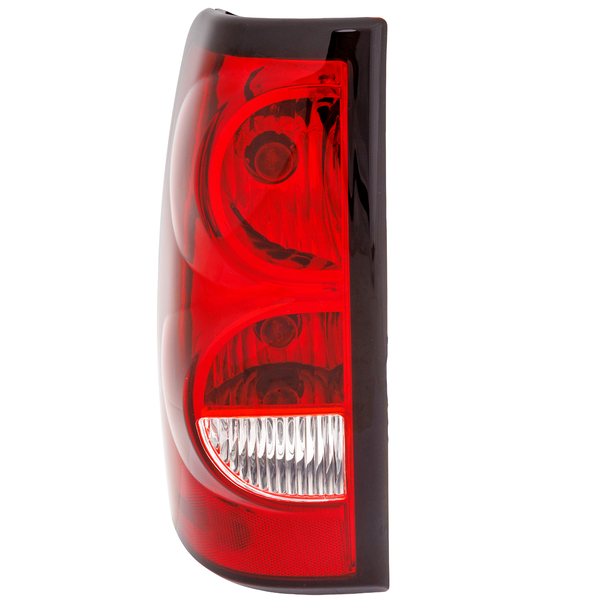 AM SILVERADO 04-07 TAIL LAMP LH Assembly Halogen w Blk Trim Fleetside Includes 2007 Classic SKU C730164 Partslink GM2800174 OEM 19169004