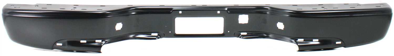 AM SILVERADO SIERRA 99-06 STEP BUMPER FACE BAR ONLY w o Pad w Pad Provision w o Mounting Bracket Powdercoated Black Fleetside Also Fits 2007 Classic SKU C760501 Partslink GM1102412 OEM 12473001-88944059