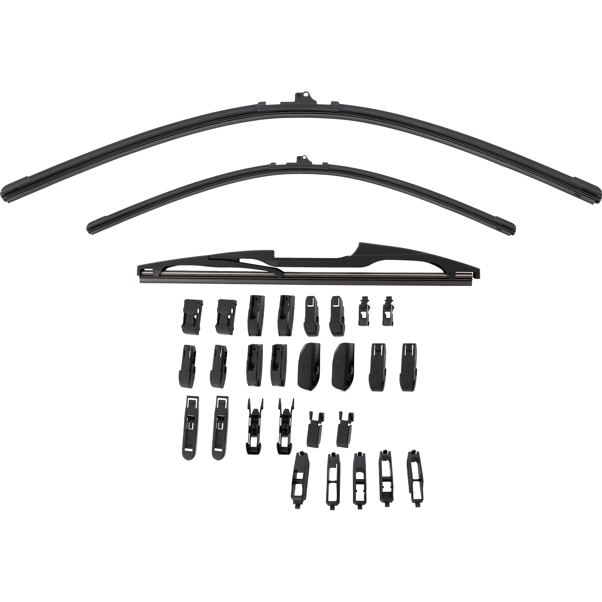 AM SIENNA 11-20 FRONT BEAM AND REAR WIPER BLADE SET 28in. Driver Side 20in. Passenger Side and 16in. Rear Molded Plastic Blade Set of 3 SKU CBS2820RP16-3