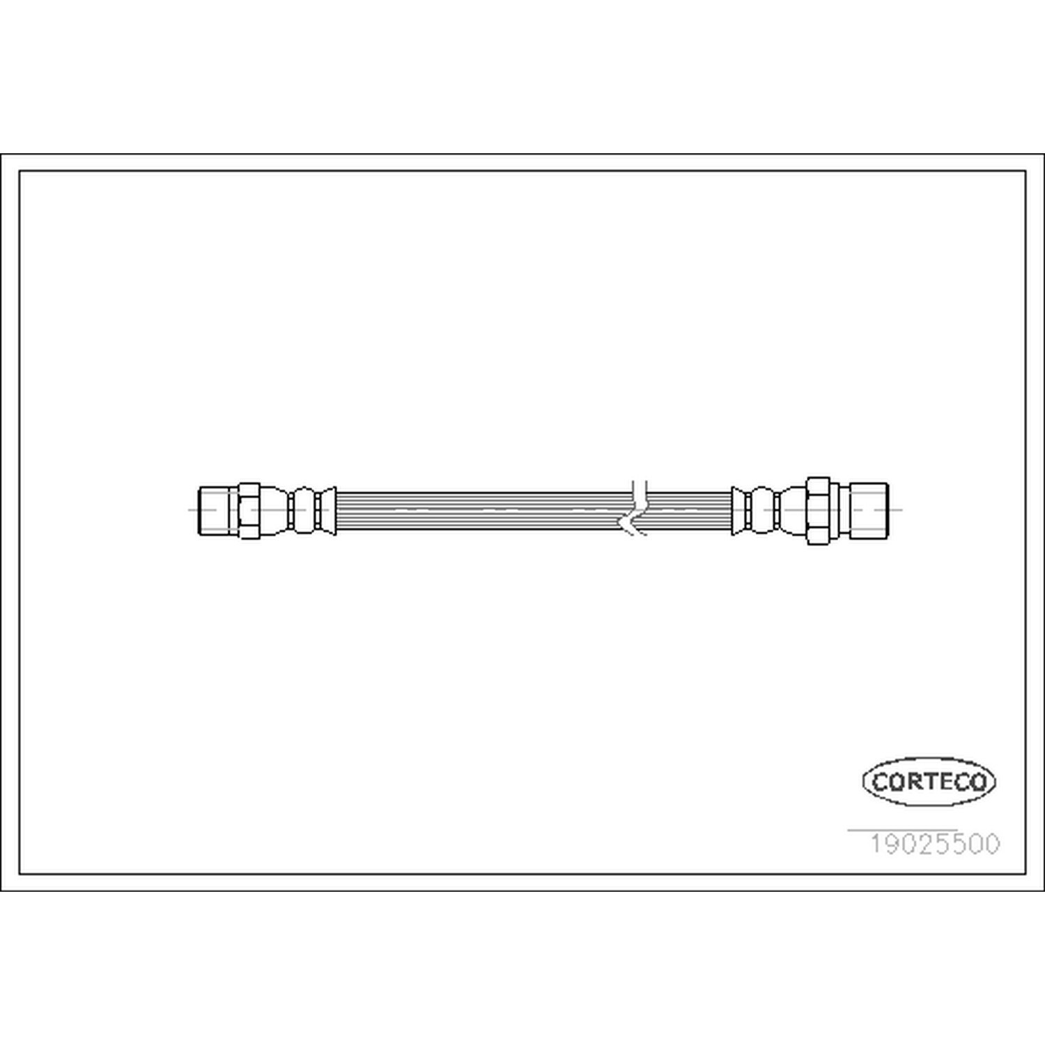 AM Brake Line SKU CFW19025500 OEM 90135563101