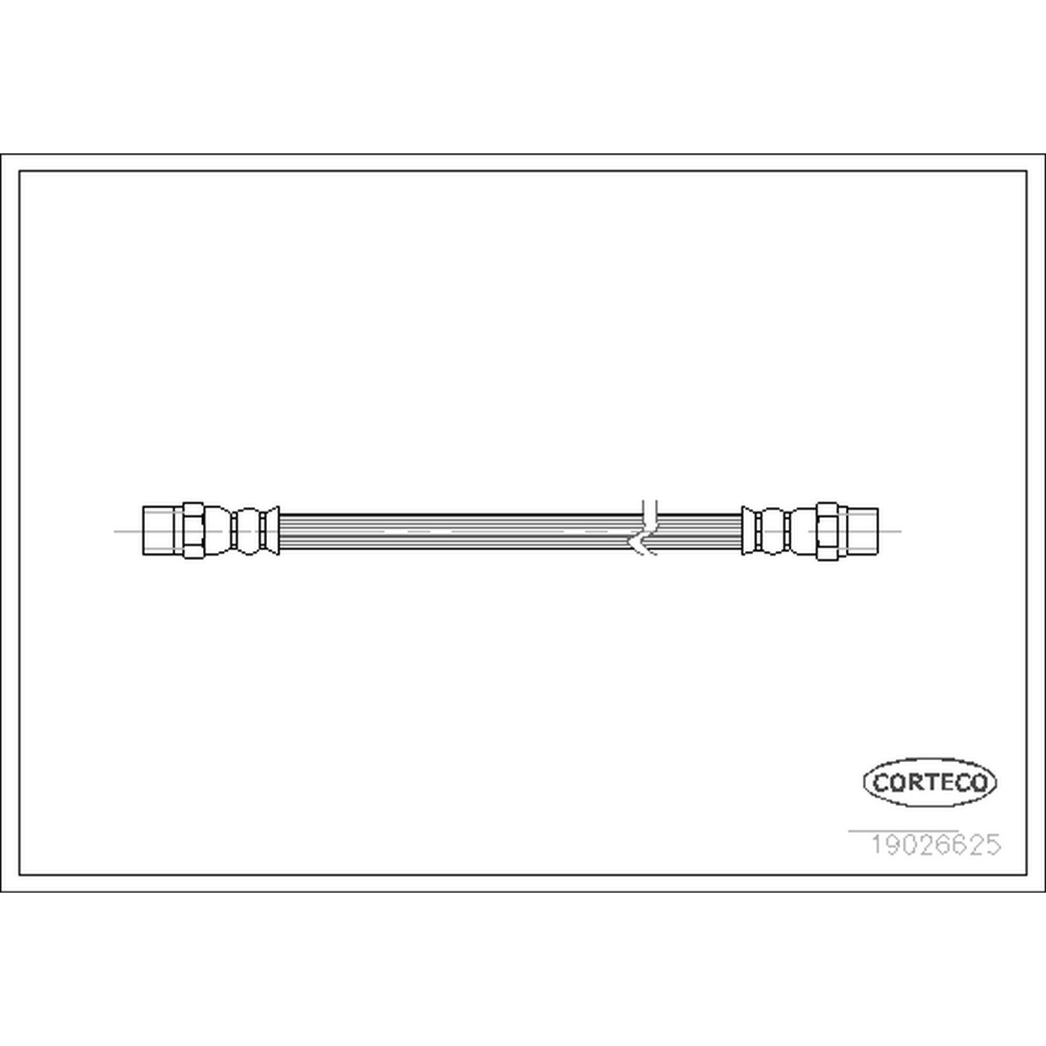 AM Brake Line SKU CFW19026625 OEM 1164280135-1264280135 A1264280