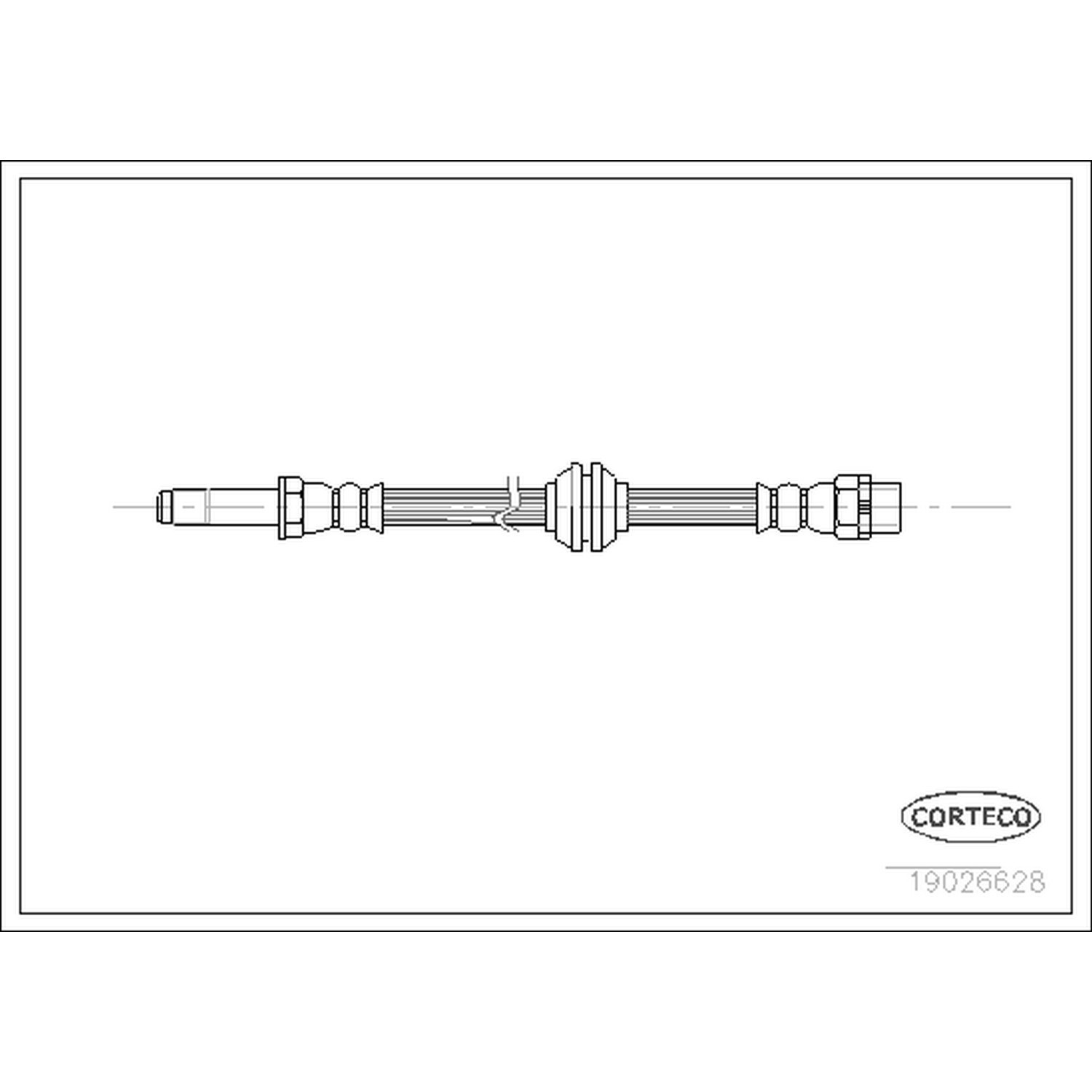 AM Brake Line SKU CFW19026628 OEM 34321165587-34326766966