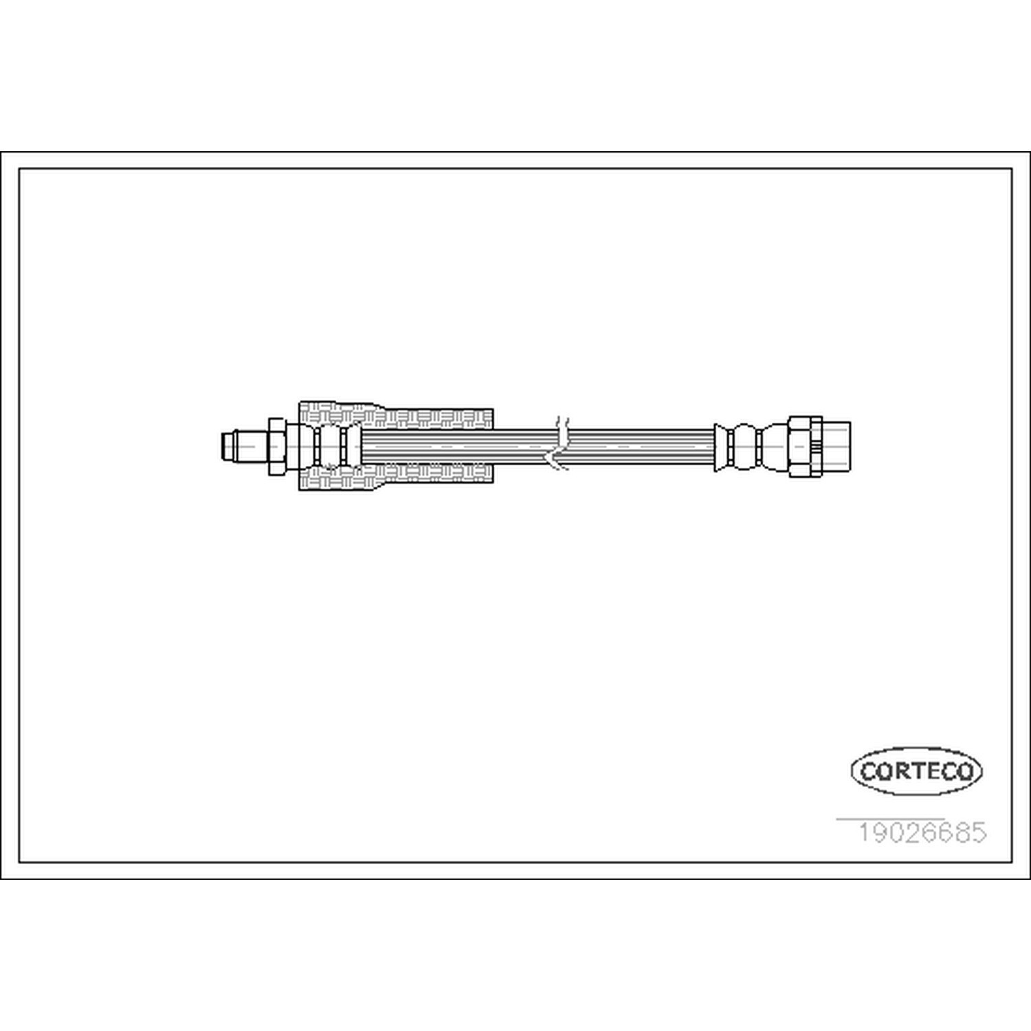 AM Brake Line SKU CFW19026685 OEM 34301161964-34301163155