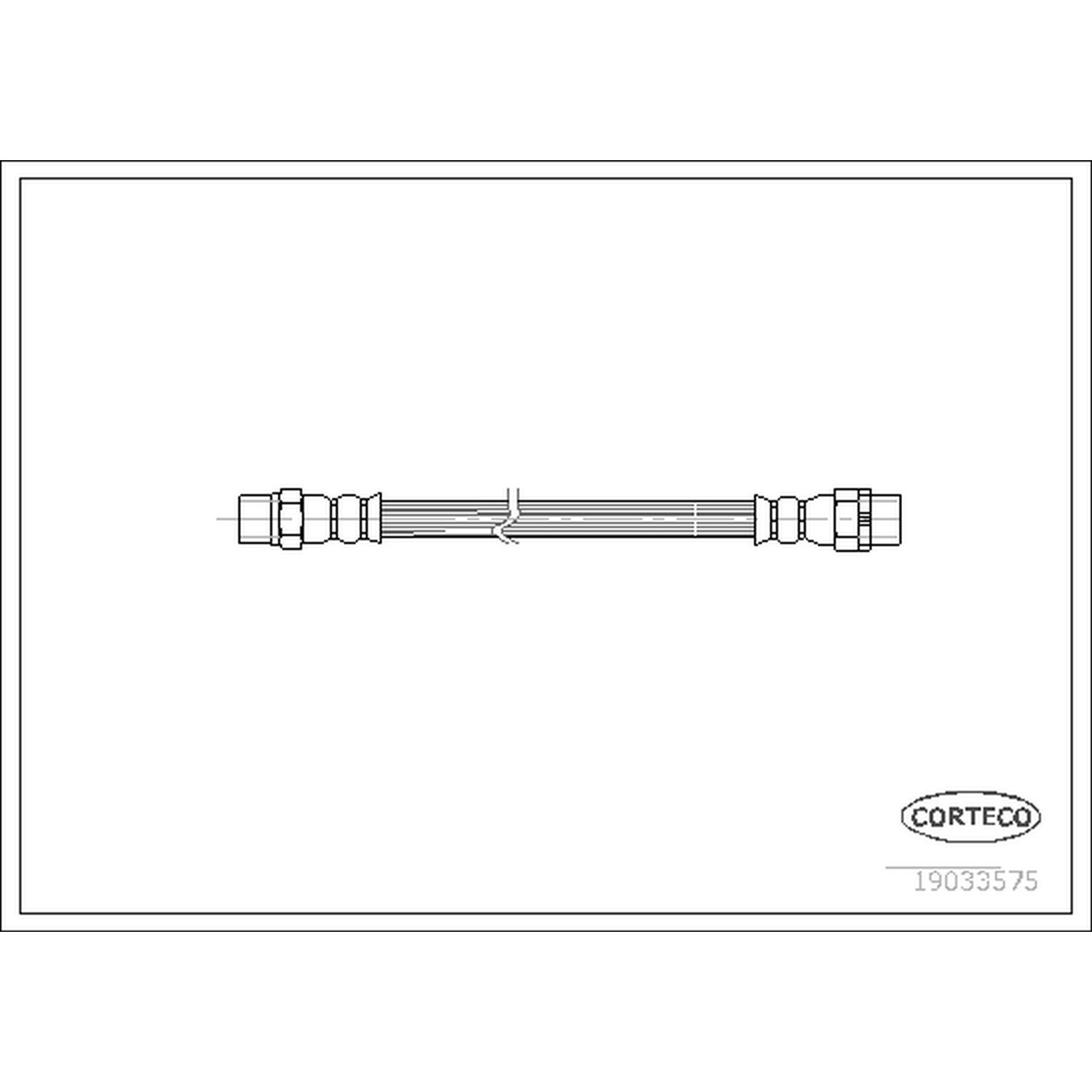 AM Brake Line SKU CFW19033575 OEM 34321163759