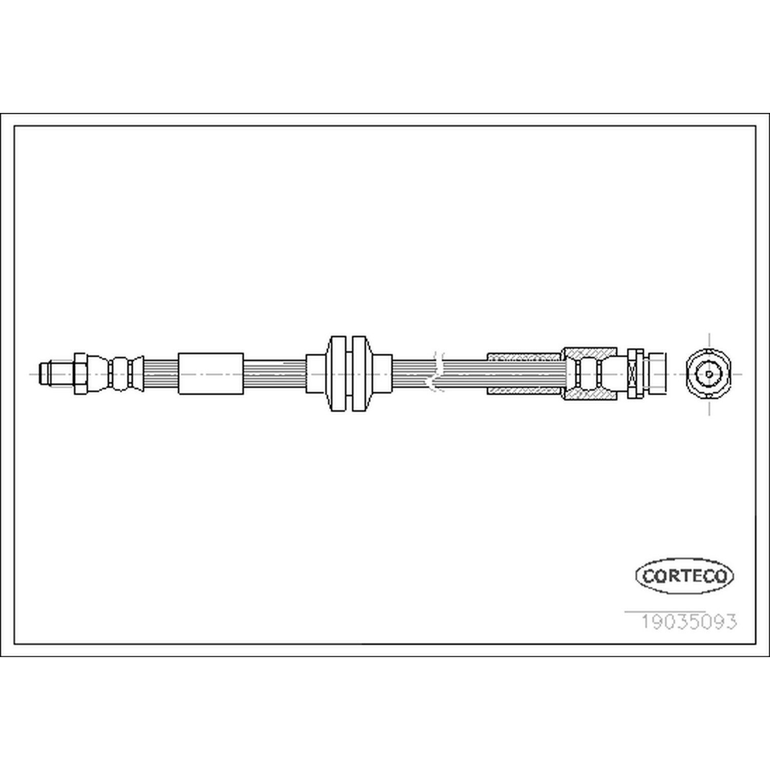 AM Brake Line SKU CFW19035093 OEM C23643980A