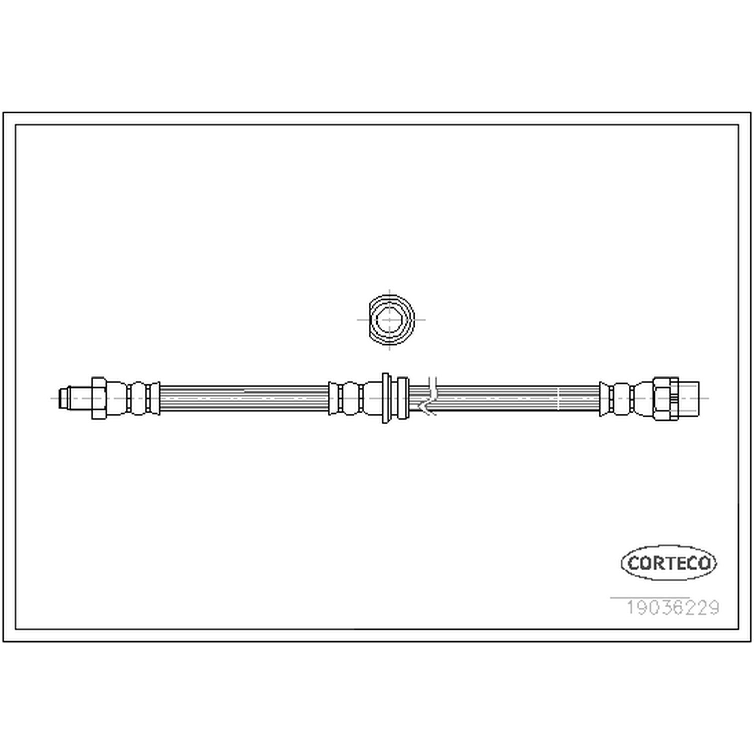 AM Brake Line SKU CFW19036229 OEM 34303411444