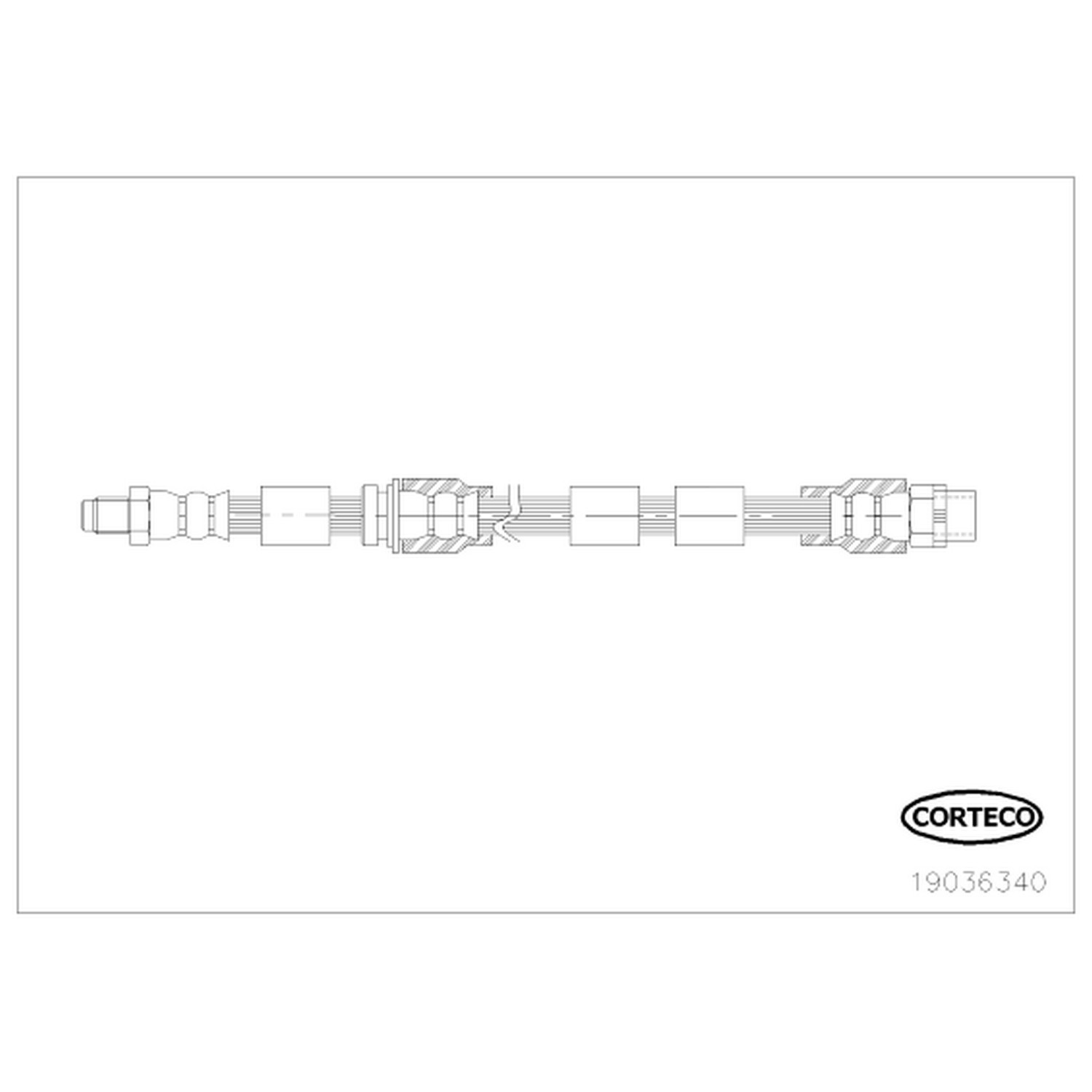 AM Brake Line SKU CFW19036340 OEM 34306778260-34306788436
